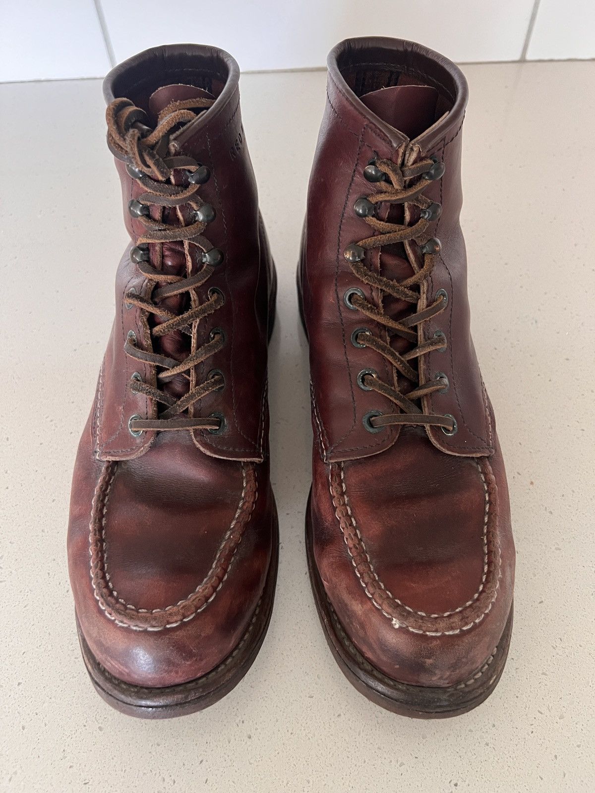 Red Wing Red Wing Classic Moc Toe Boots – Oxblood Leather – Size 10D Size US 10 / EU 43 - 5 Thumbnail