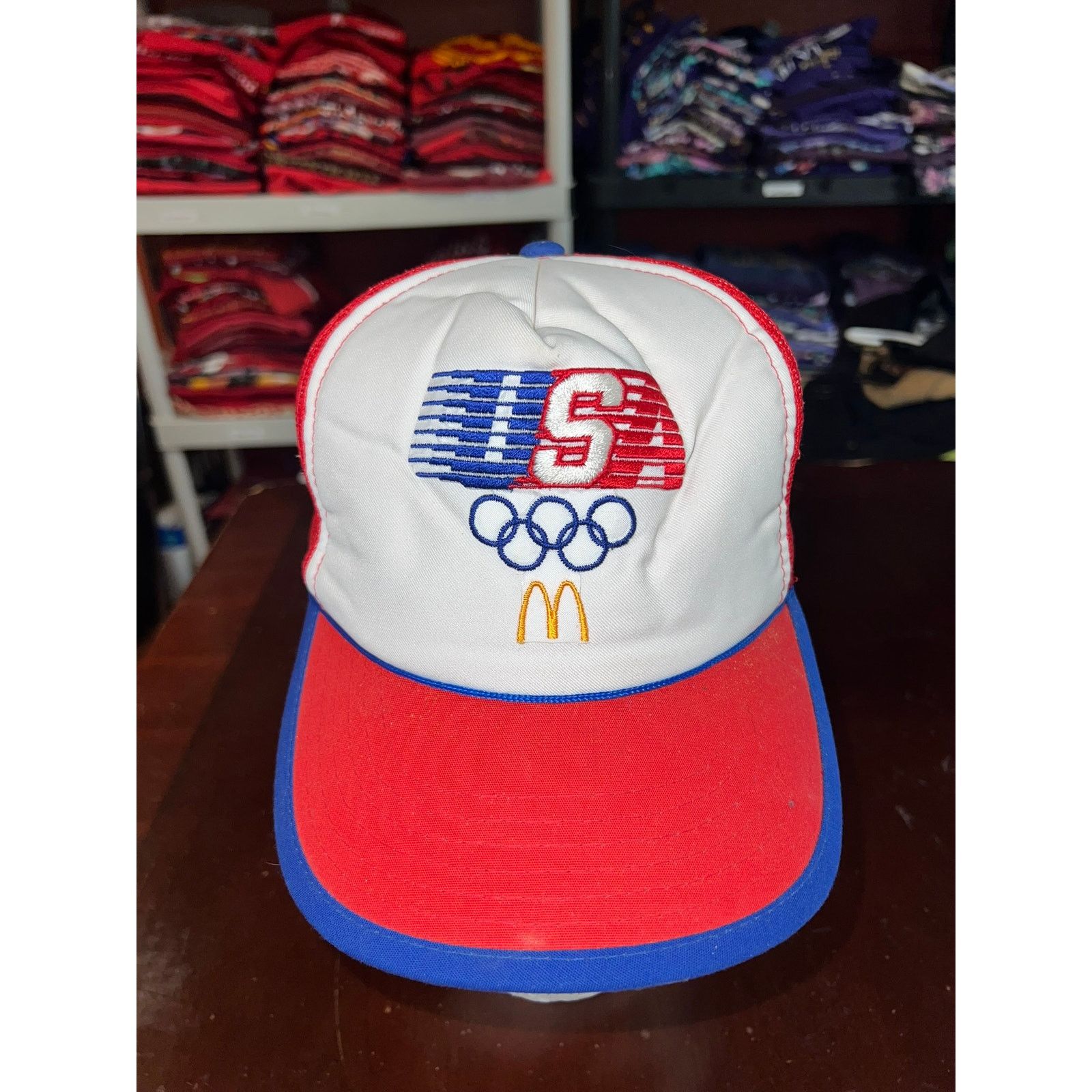 Vintage Vintage USA Olympics Hat Snapback Trucker 1984 VTG 80s Size ONE SIZE - 2 Thumbnail