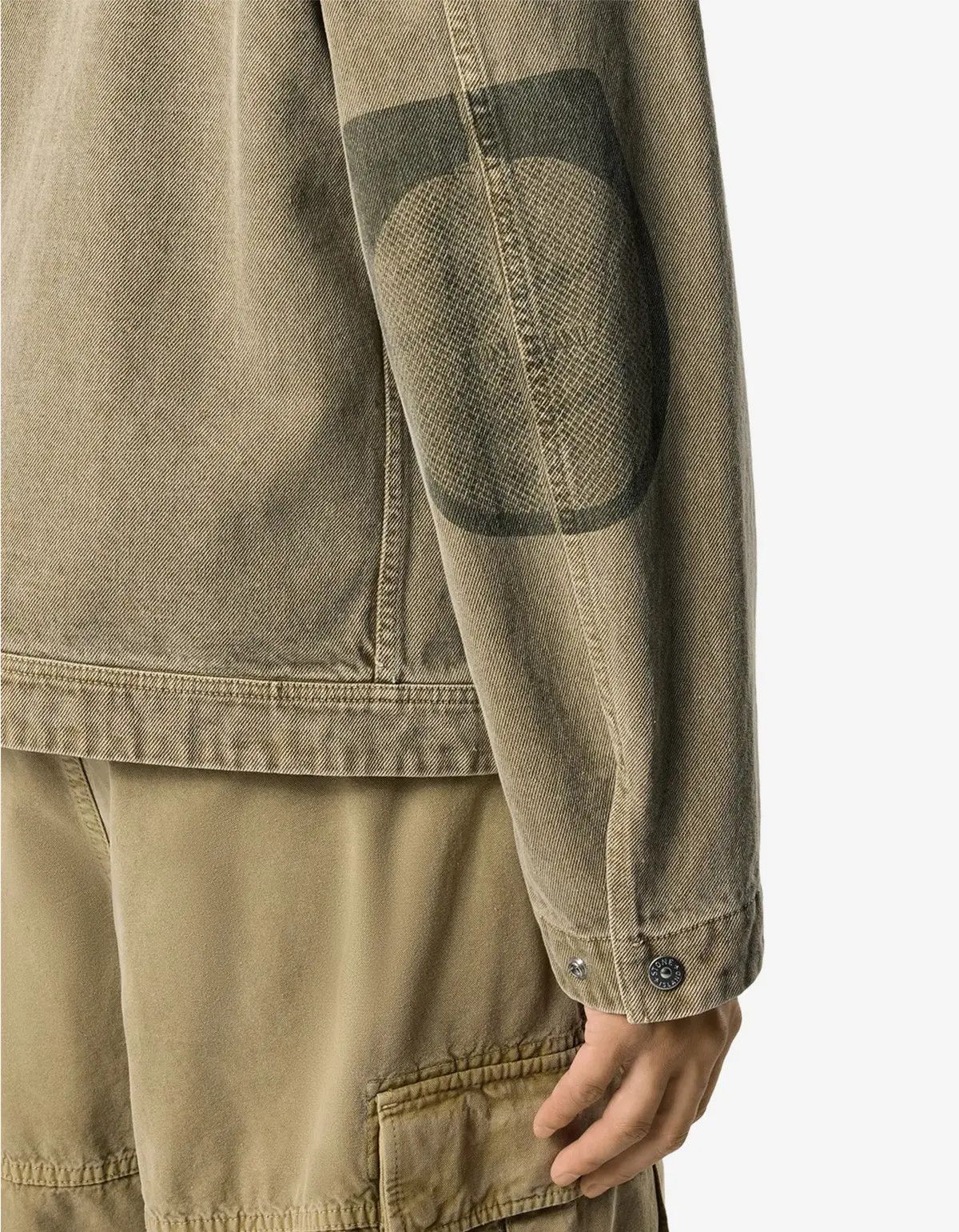 Stone Island Military Green Mineral Dyed Gabardine-Tc Jacket, Men's — image 4 of 5