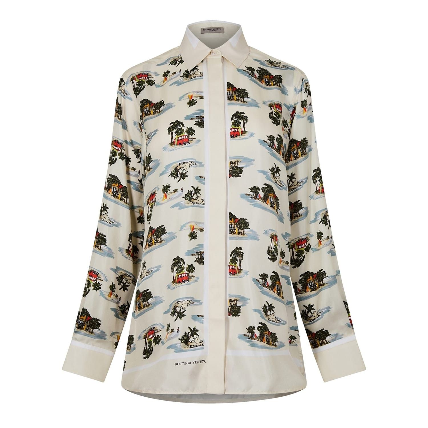 Bottega Veneta Bottega Veneta Regular Fit Long Sleeve Shirt Size XXS / US 00 / IT 34 - 1 Thumbnail