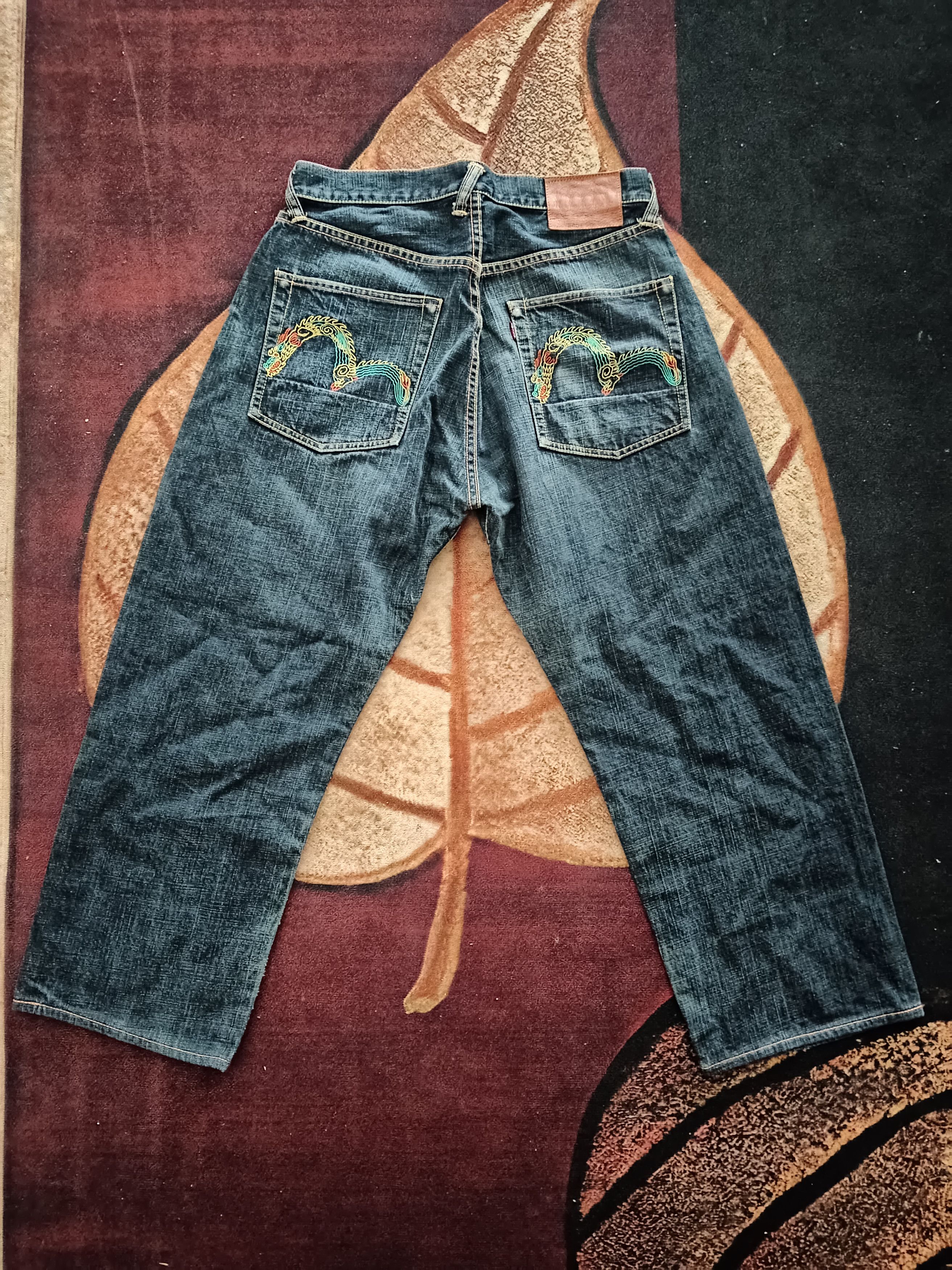 Evisu Evisu Dragon embroidery denim Size US 31 - 1 Thumbnail