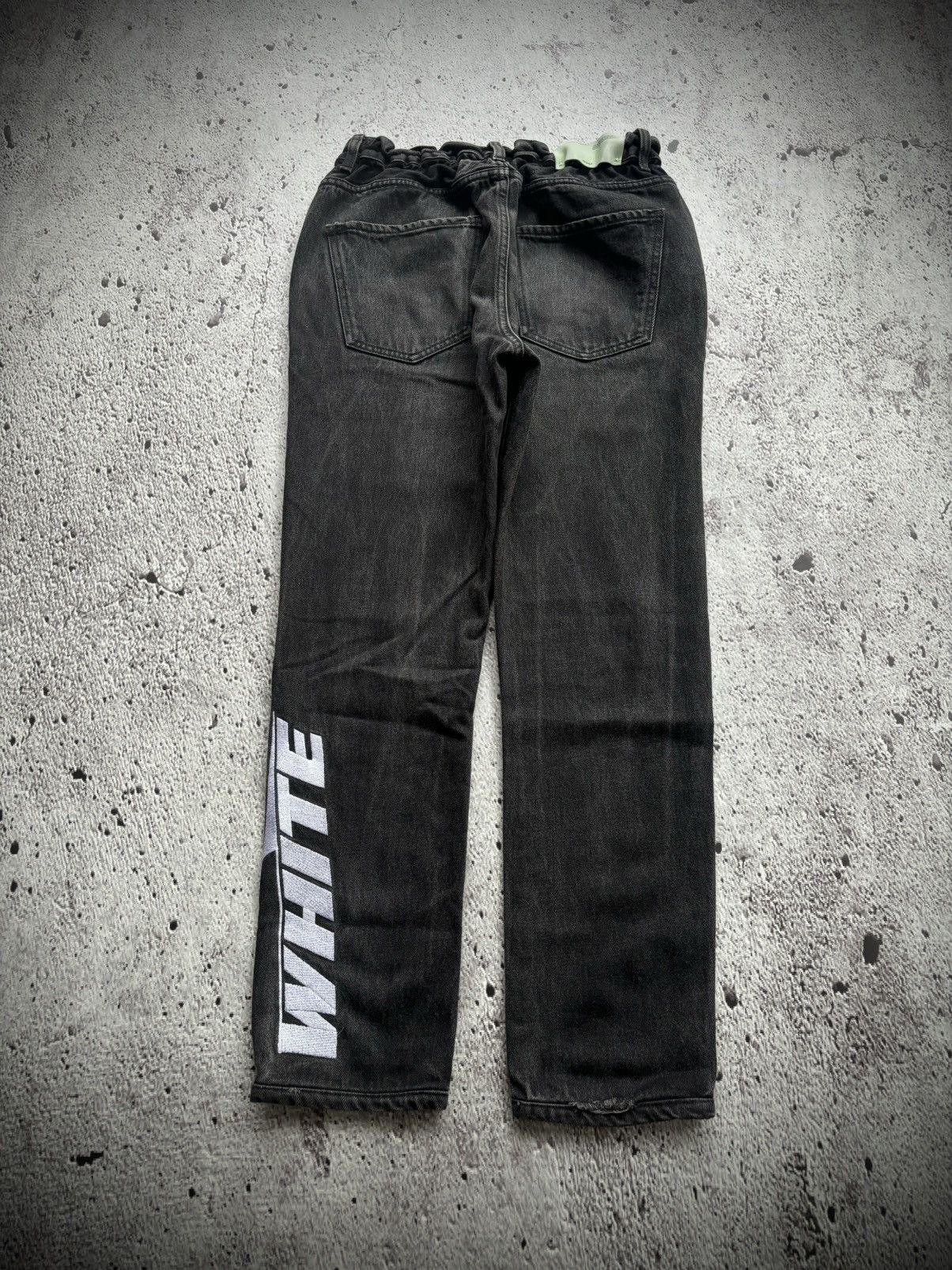 Off-White Off-white Black Denim Size US 29 - 2 Thumbnail