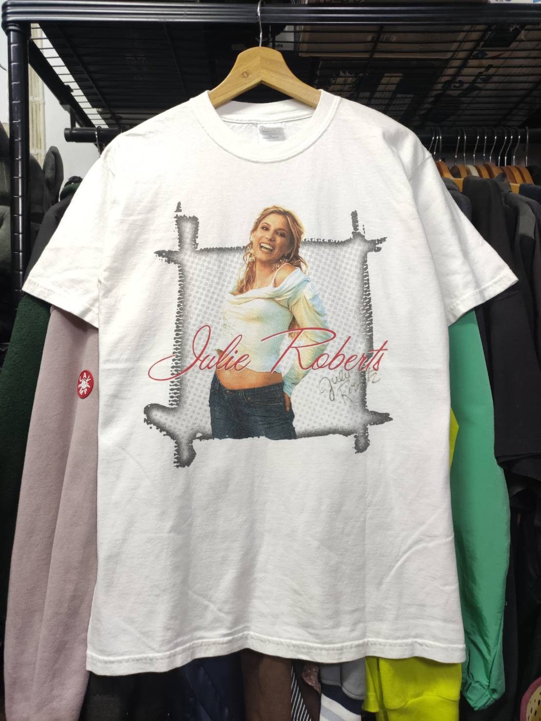 Band Tees 1of1 Signed Vtg 00's Julie Roberts Country Music Singer Size US M / EU 48-50 / 2 - 3 Thumbnail