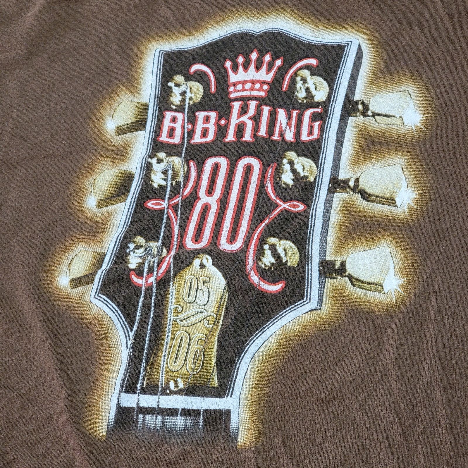 Other VINTAGE BB King Brown Unisex Tee (05-06) - Size Large Size US L / EU 52-54 / 3 - 4 Thumbnail