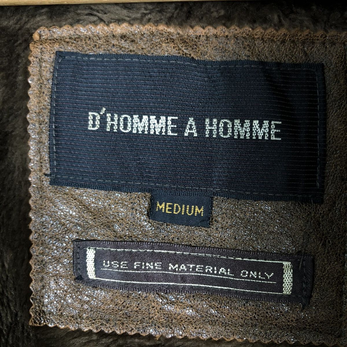Vintage 📌VINTAGE FLY LEATHER JACKET D’HOMME A HOMME JAPAN MADE Size US M / EU 48-50 / 2 - 19 Thumbnail