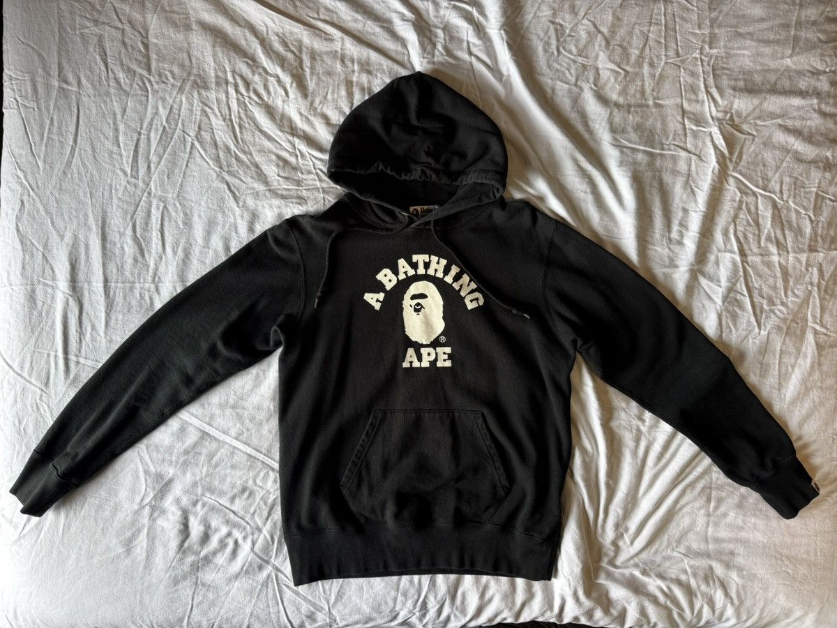 A Bathing Ape BAPE Black Pullover Hoodie Ape Head Logo