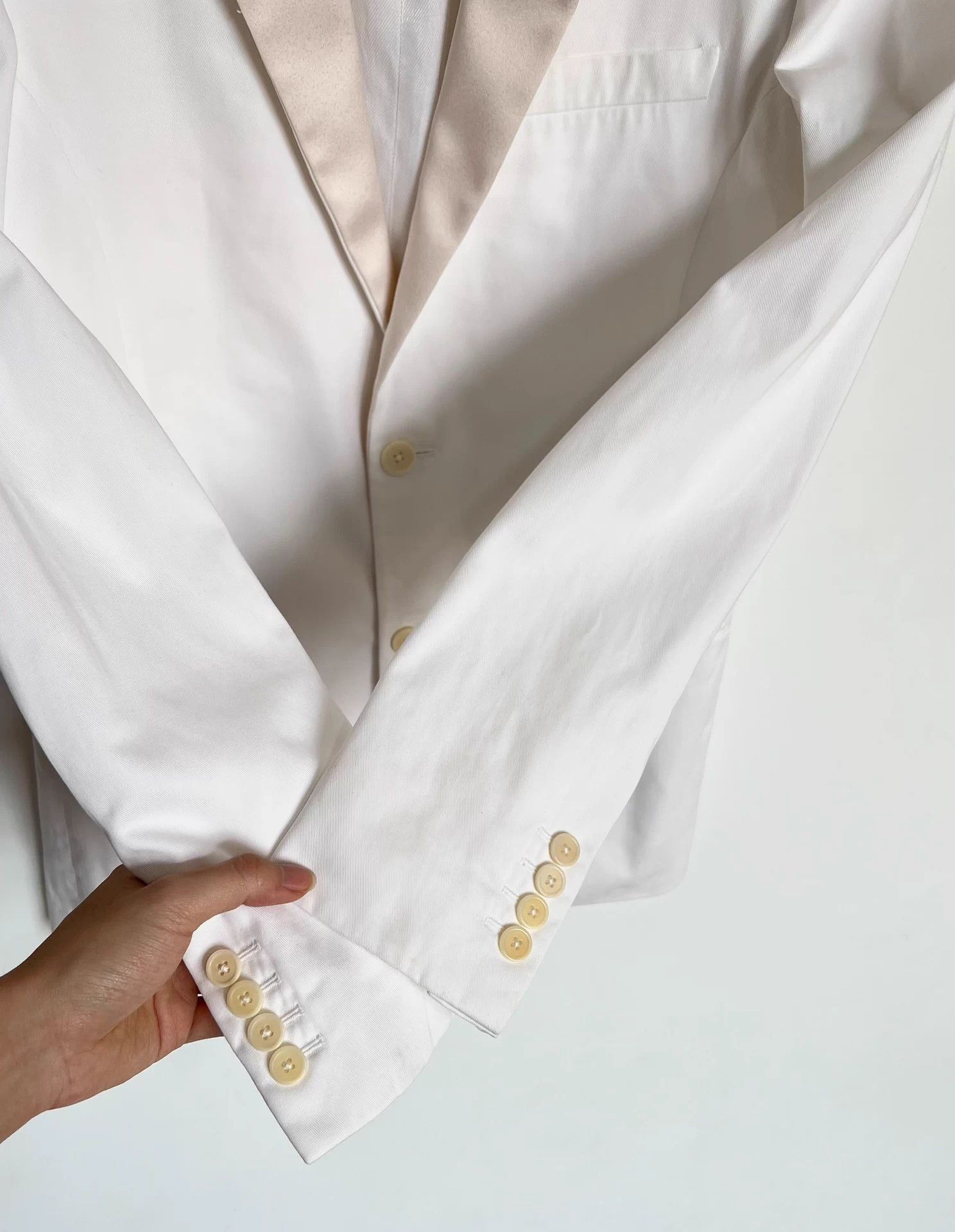 Givenchy Givenchy Satin Collar White Blazer 48 Size 48S - 4 Thumbnail