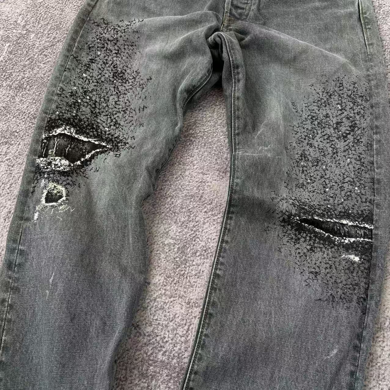 Kapital Kapital 14oz 5p Monkey Cisco Distressed Denim Jeans *size 30 Size US 30 / EU 46 - 3 Thumbnail