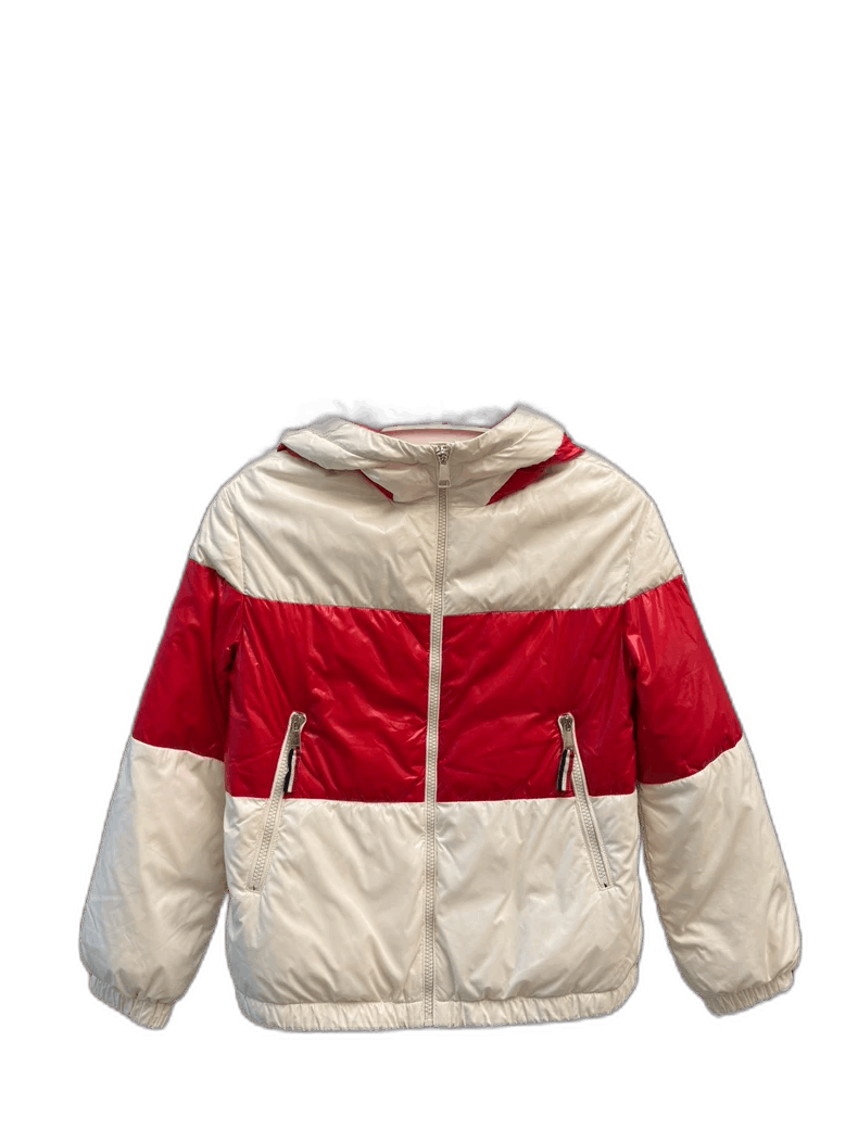 Moncler Moncler Kids Puffer Jacket Red and White Size M / US 6-8 / IT 42-44 - 1 Thumbnail