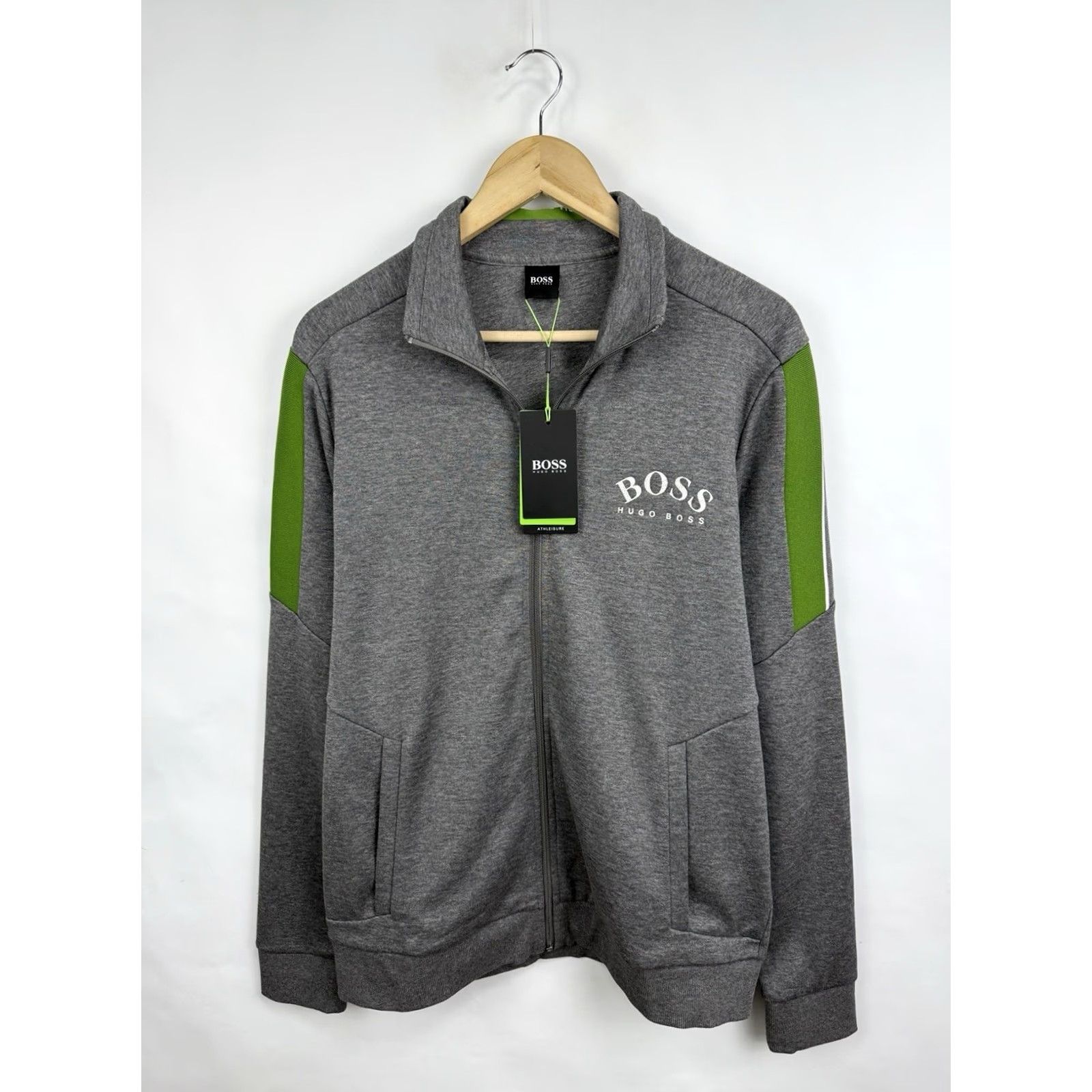Hugo Boss HUGO BOSS Jacket M Gray Full Zip Athleisure Track NWT Modern Classic Men's Size US M / EU 48-50 / 2 - 3 Thumbnail