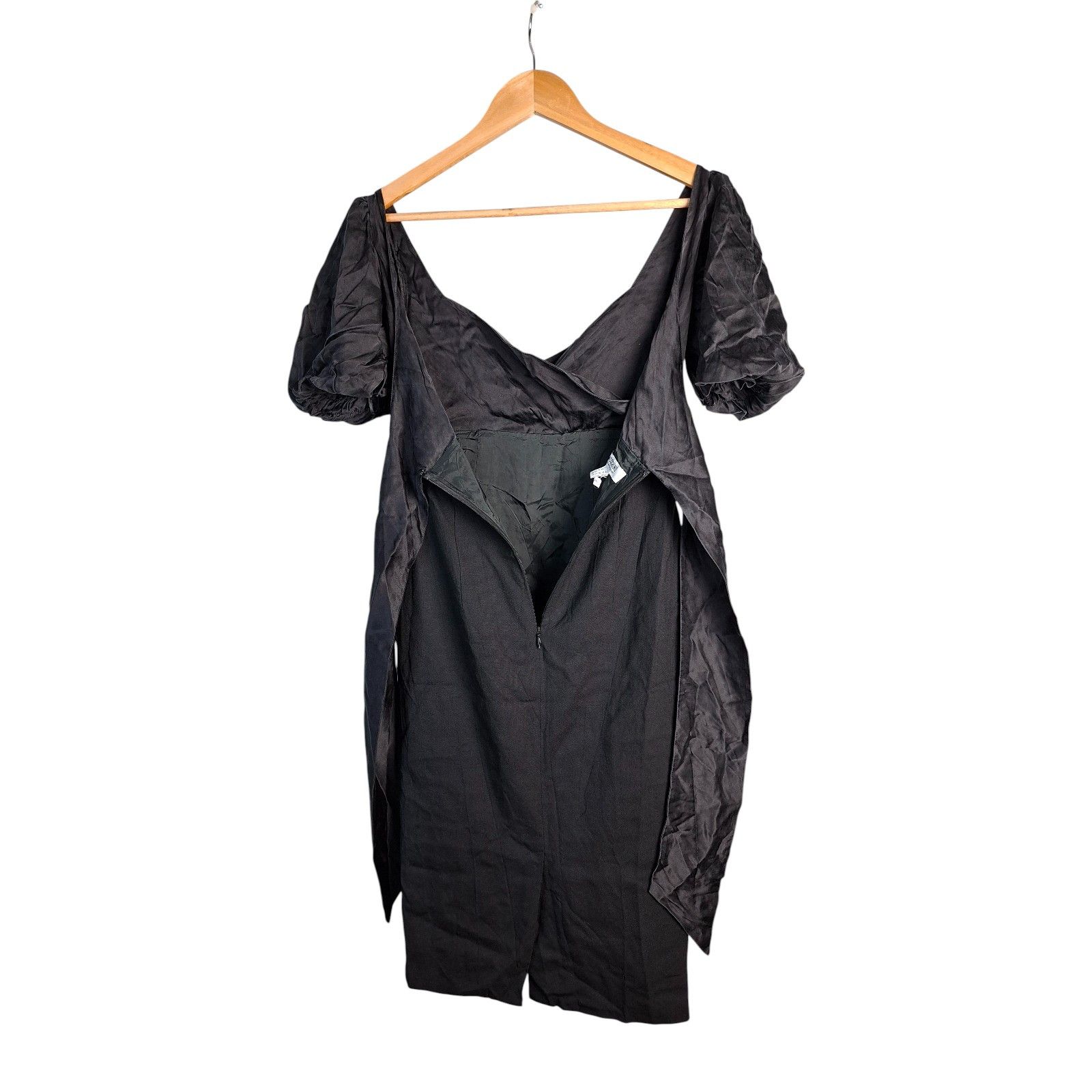 Vtg Moschino Cheap and Chic Black Silk Wool Dress