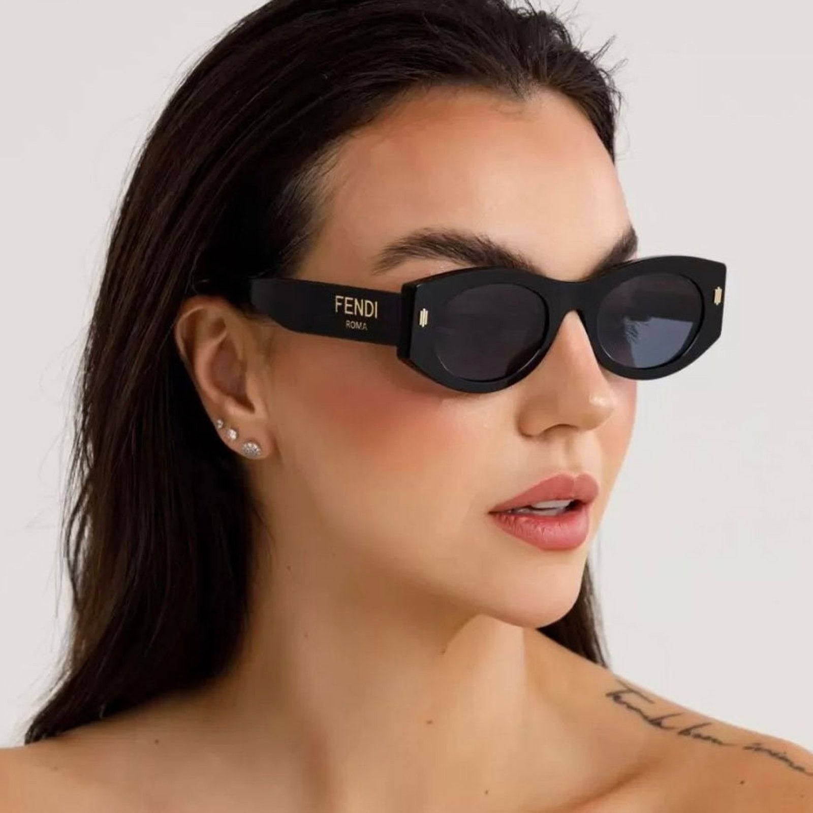 Fendi New! FENDI Sunglasses FE40125I 01V, Authentic Size ONE SIZE - 2 Thumbnail