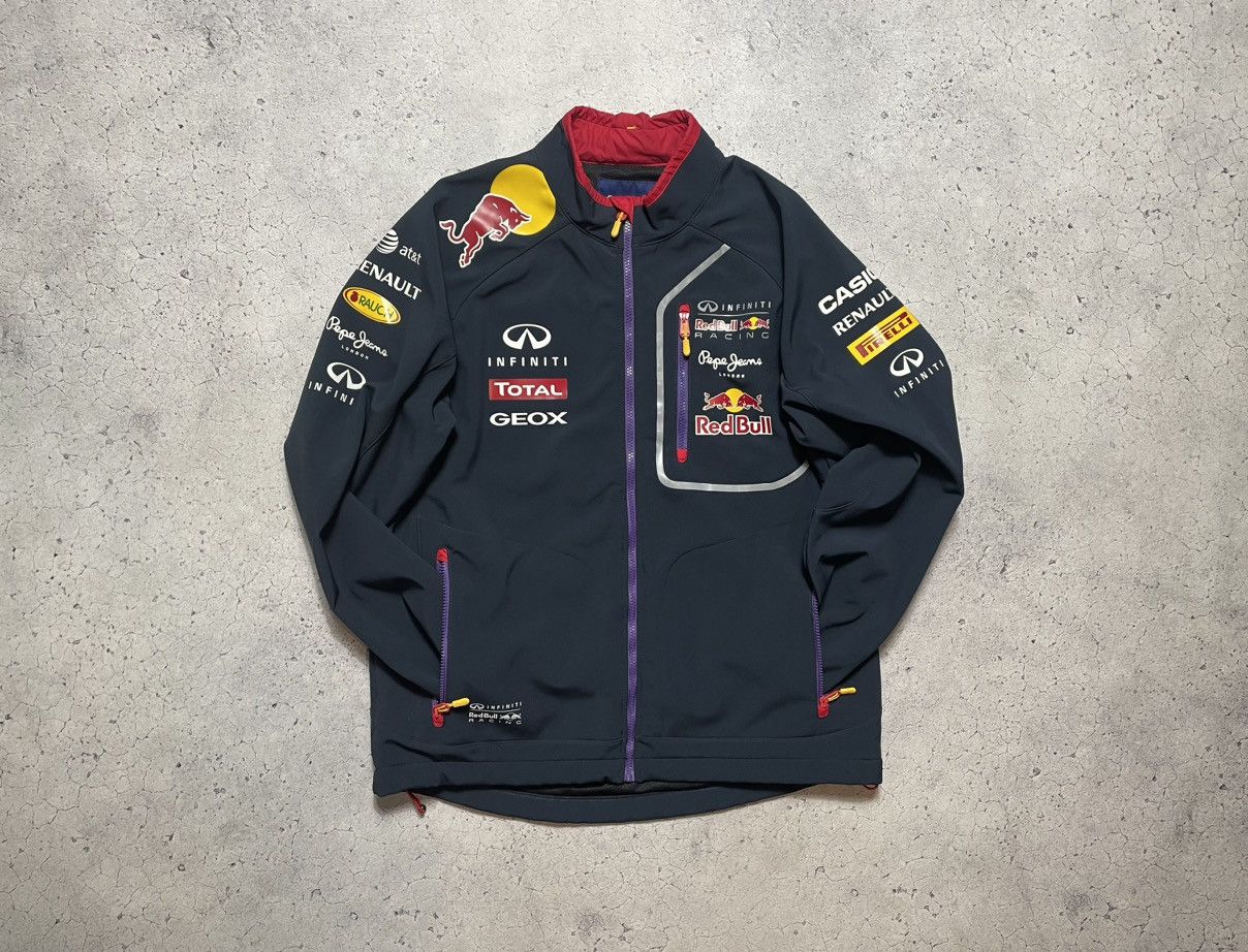 image of Vintage Pepe Jeans Red Bull Infiniti Softshell Racing Jacket in Mix, Men's (Size XL)