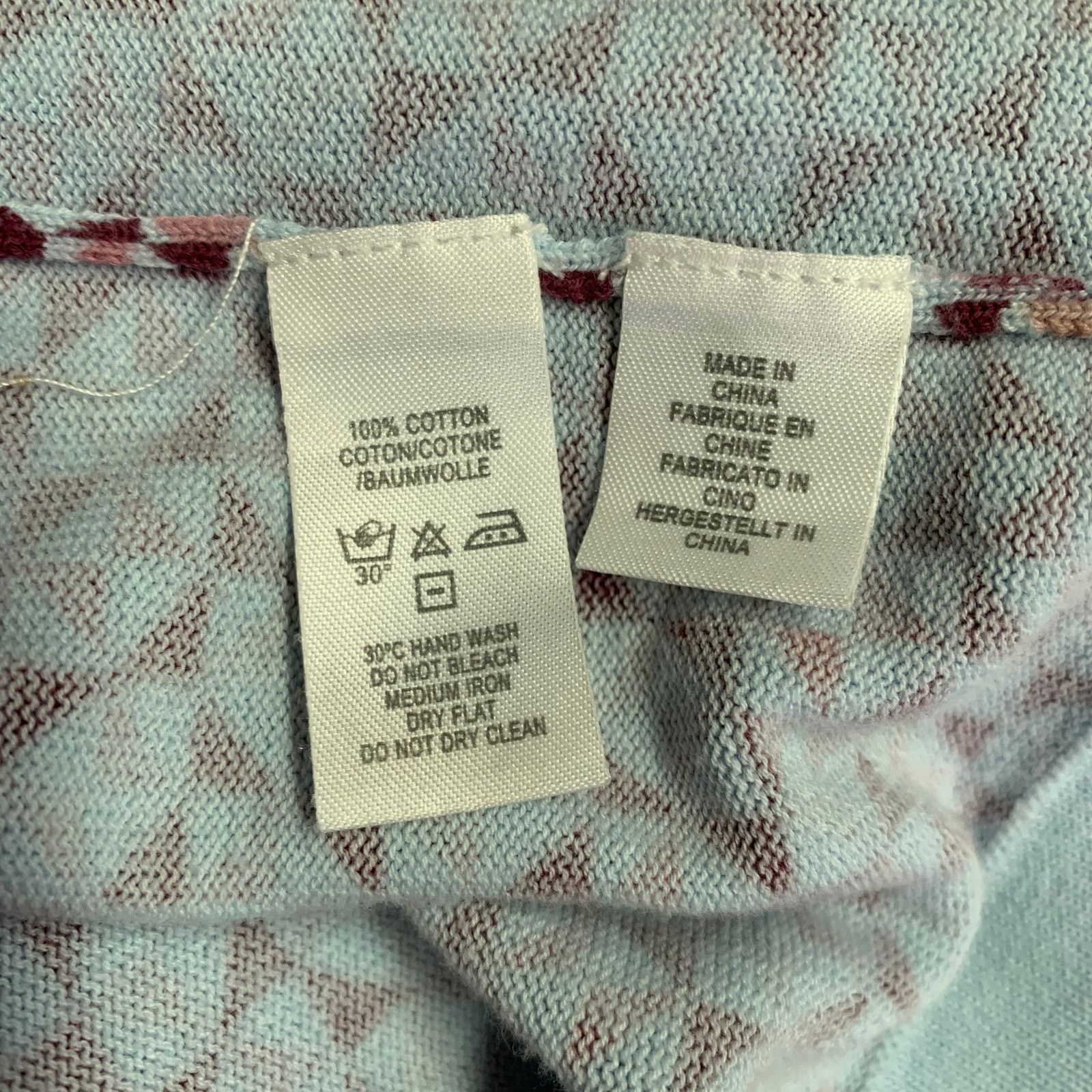 Paul Smith Size XXL Light Blue Multi Color Geometric Cotton Pullover Size US XXL / EU 58 / 5 - 6 Thumbnail