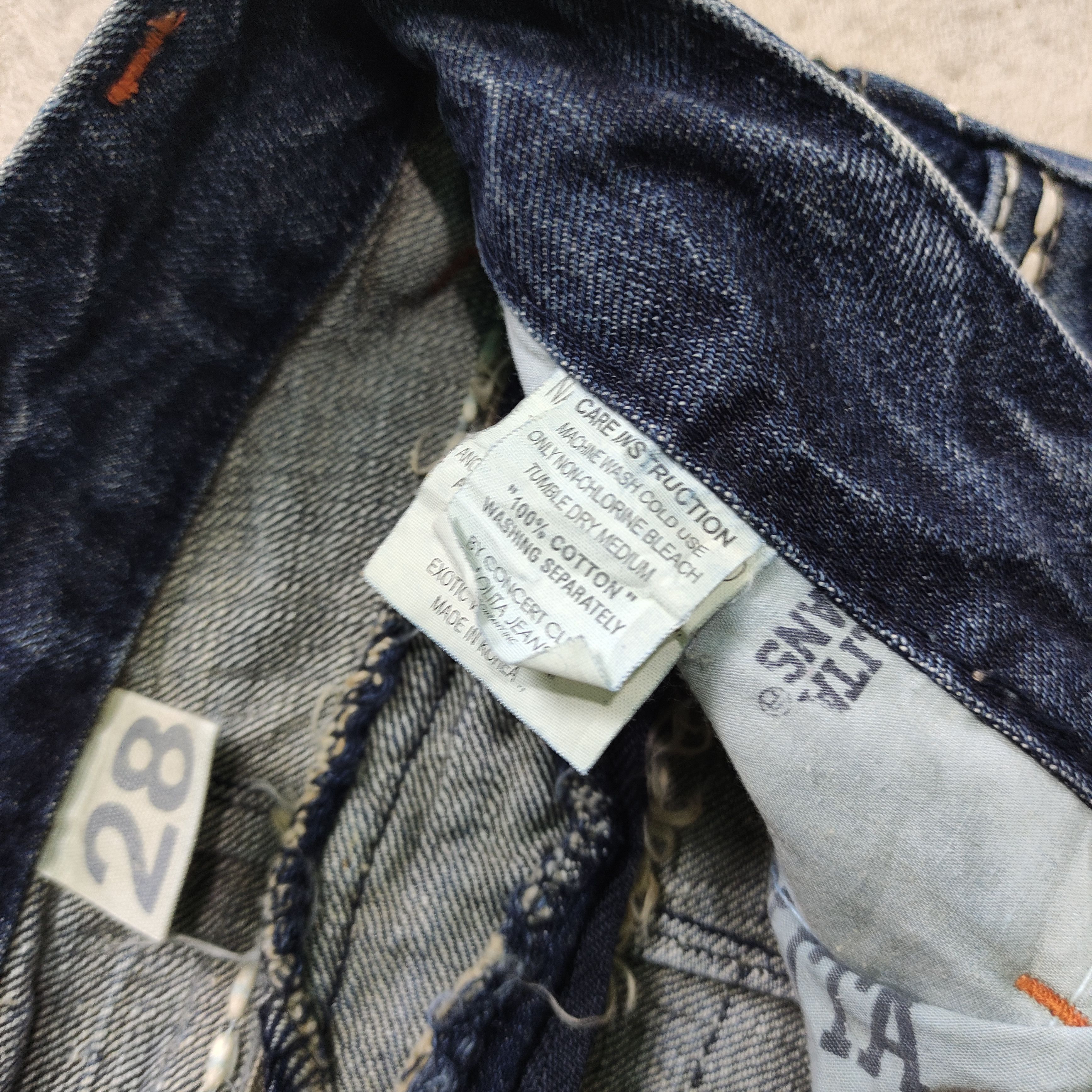 If Six Was Nine Lolita Jeans Mud Wash Japanese Brand 2000s Size US 30 / EU 46 - 11 Thumbnail