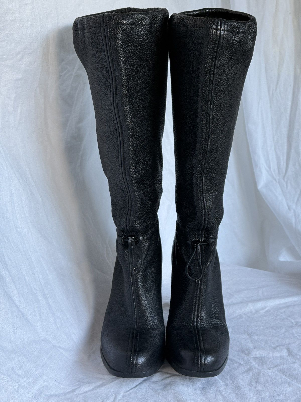 Prada Prada Black Leather Biker Boots Size US 6 / IT 36 - 3 Thumbnail