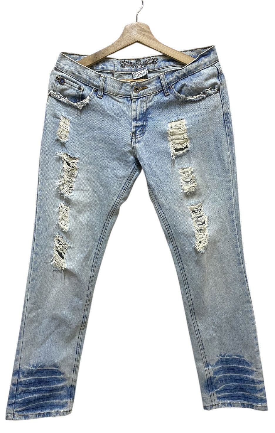 Body Glove Body Glove Distressed Denim Jeans Size 30" / US 8 / IT 44 - 1 Thumbnail