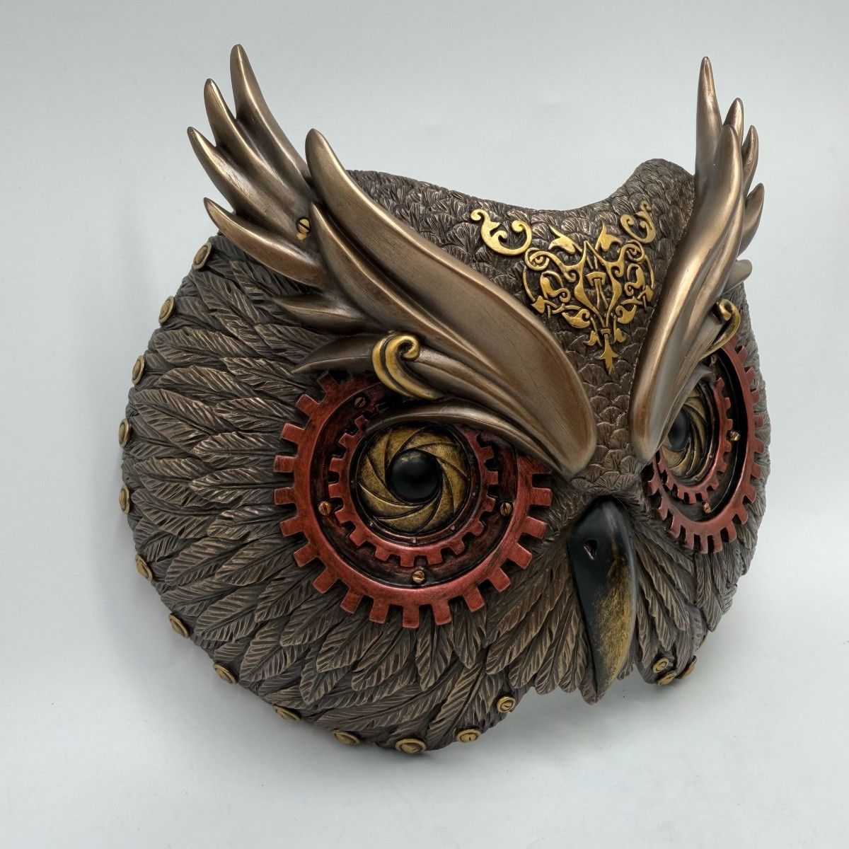 Other Bronze Owl Wall Mask Decor Steampunk Wisdom Sculpture Size ONE SIZE - 10 Thumbnail
