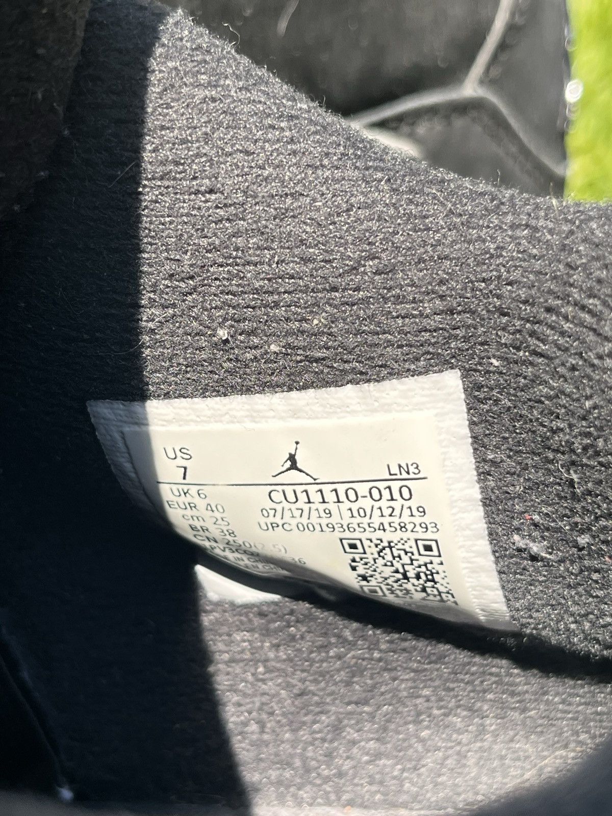 Jordan Brand × Nike Jordan 4 rétro Black Cat (2020) Size US 7.5 / EU 40-41 - 6 Thumbnail