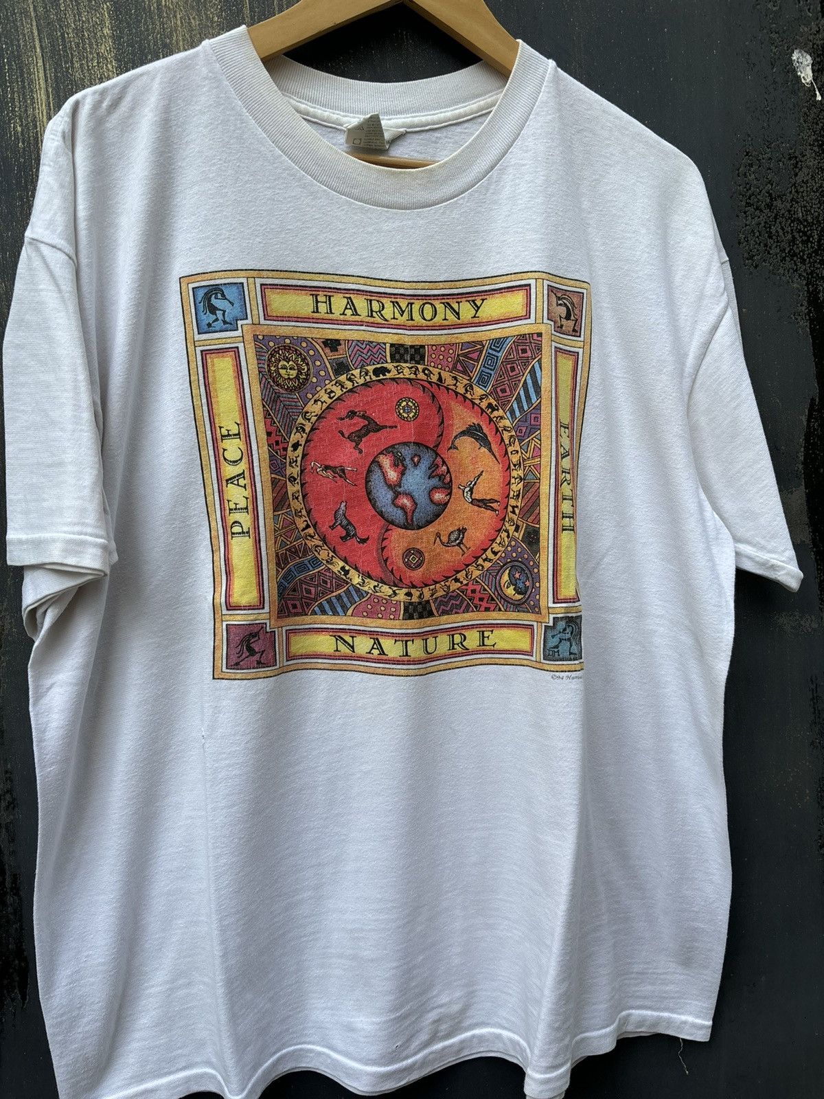 Vintage RARE! Vintage 90’s Human I-Tees Earth Day Size US XL / EU 56 / 4 - 1 Thumbnail