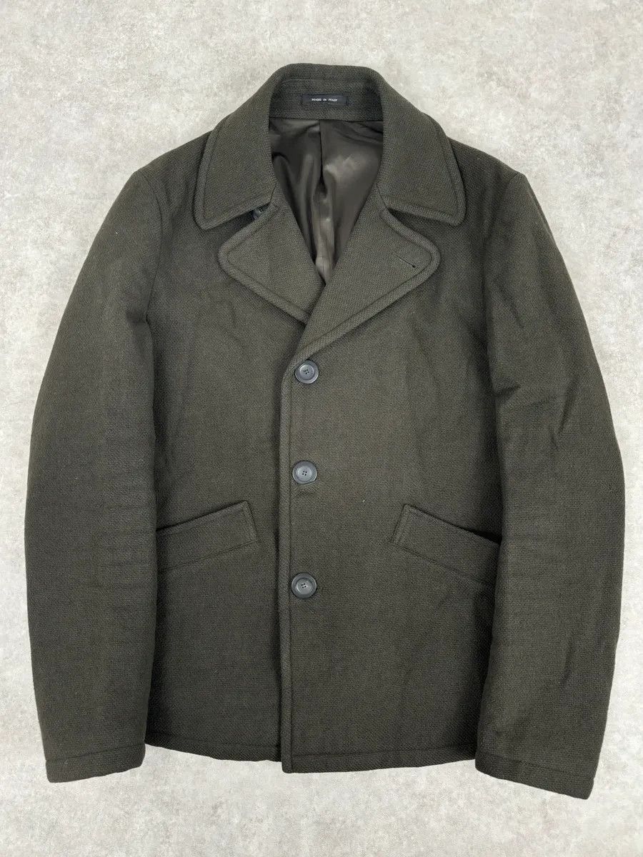 Emporio Armani AW2009 Emporio Armani Khaki Wool Blazer Coat Size US M / EU 48-50 / 2 - 1 Thumbnail