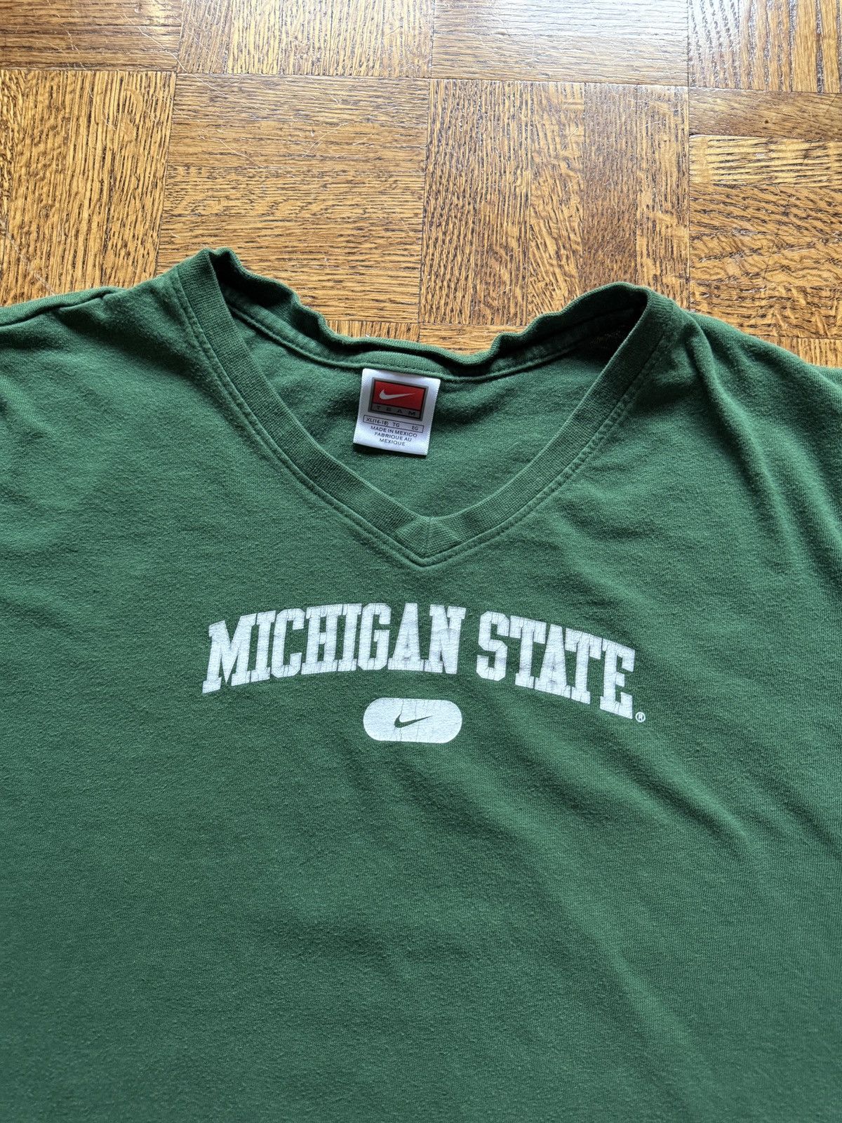 Nike Vintage Y2K Nike Michigan State University Graphic Tee Size XL / US 12-14 / IT 48-50 - 3 Thumbnail