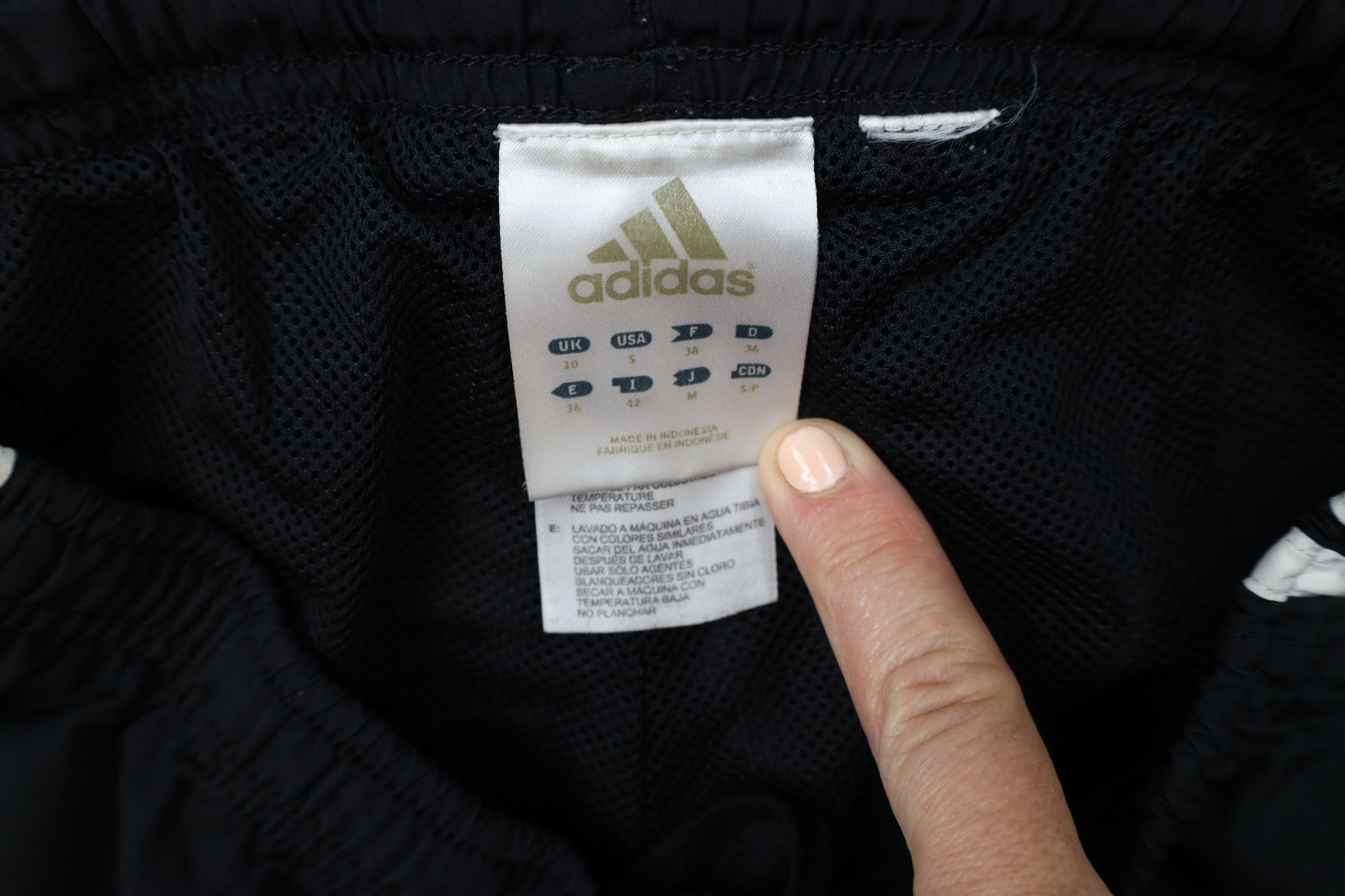 Adidas × Vintage Vintage Adidas Spell Out Striped Lined Windbreaker Pants Size 26" / US 2 / IT 38 - 9 Thumbnail