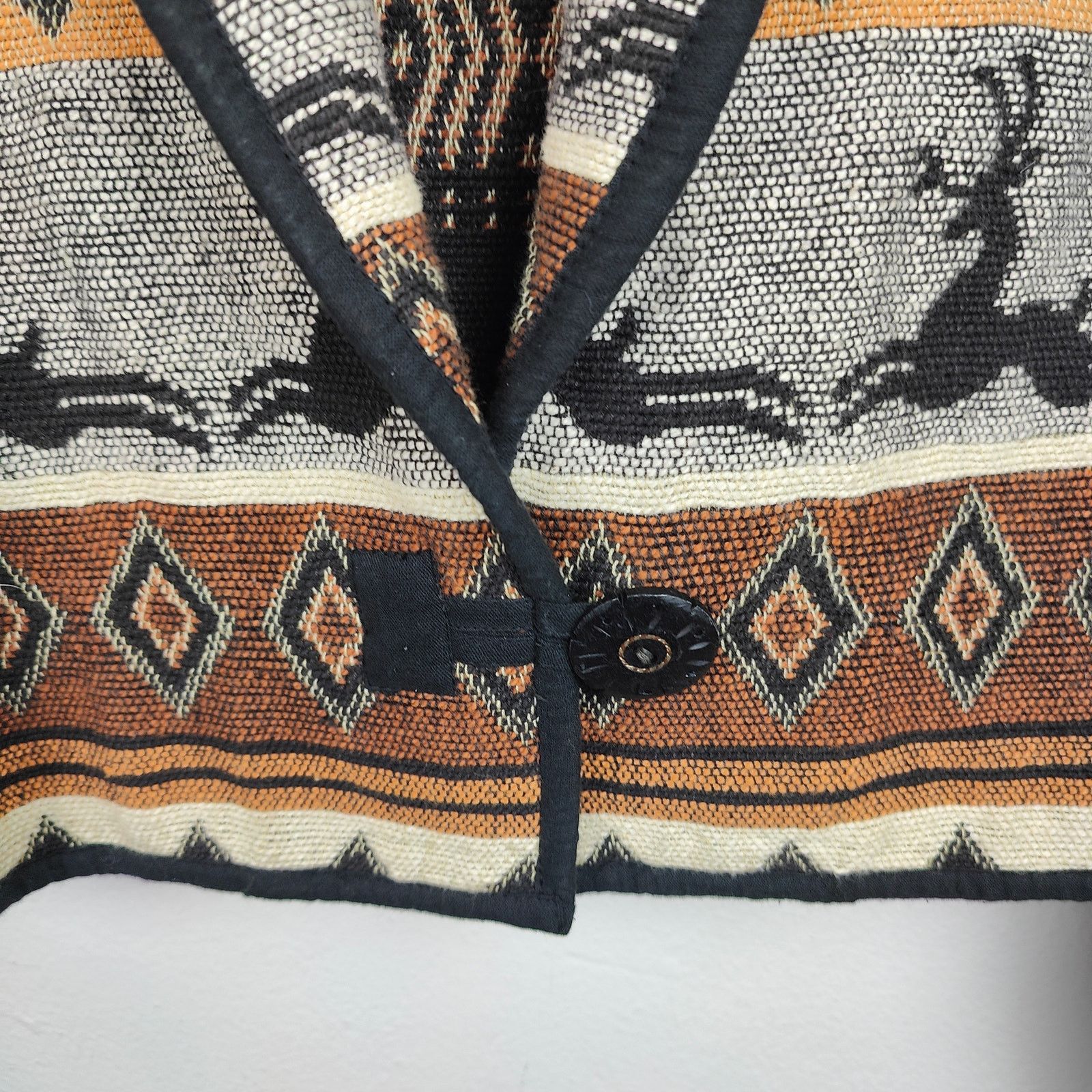 Other Vintage Flashback Jacket Women Medium Tribal Print Deer Size M / US 6-8 / IT 42-44 - 3 Thumbnail