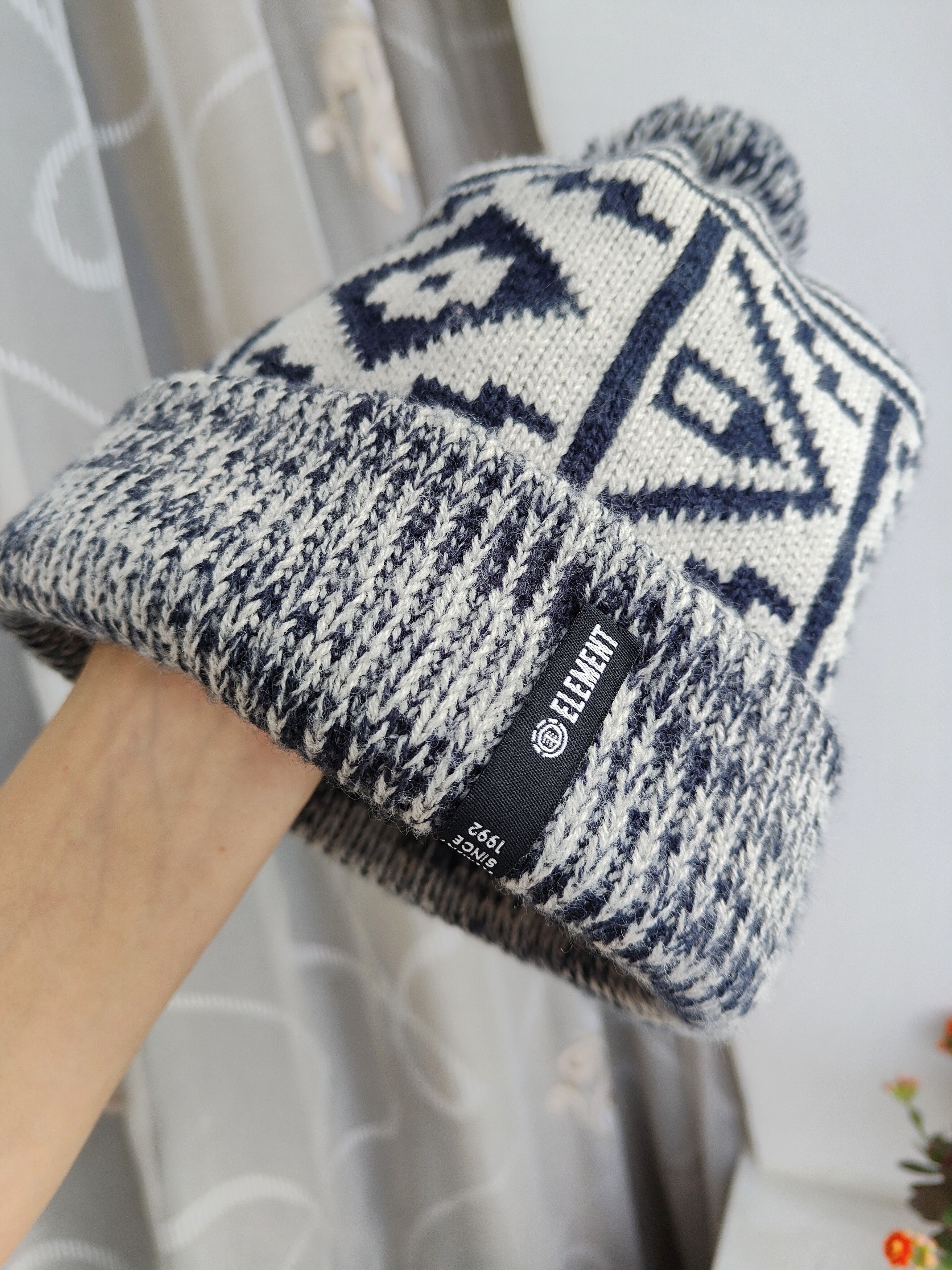 Element Element beanie knitted hat with pom-pom Size ONE SIZE - 4 Thumbnail