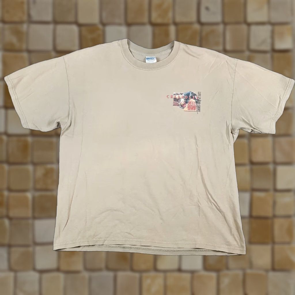 Gildan Vintage Y2K Chevrolet Truck Chevy Fishing Racing Men's Size XL Fish T Shirt Size US XL / EU 56 / 4 - 1 Thumbnail