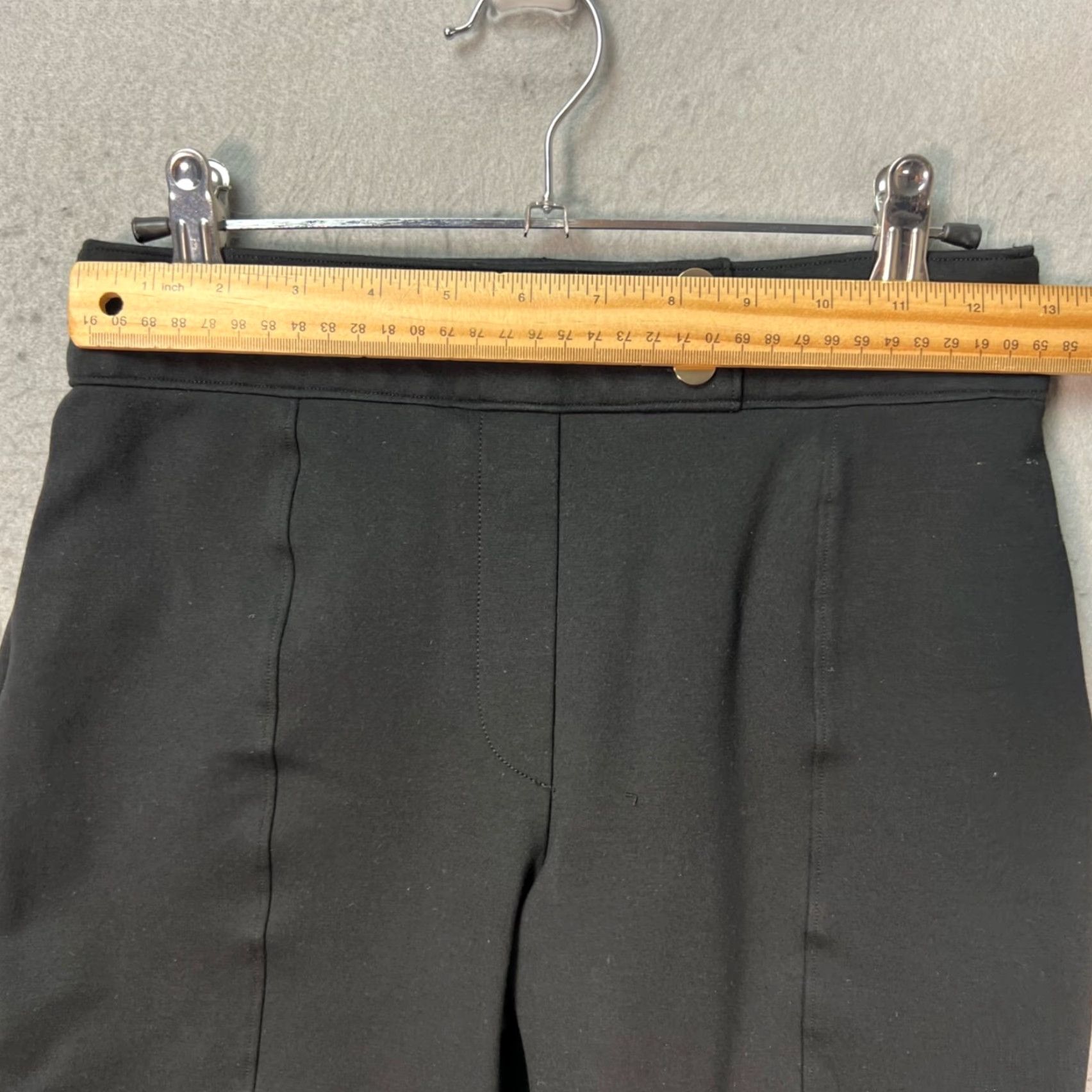 Spanx Spanx Womens Size Small Black Slim-Leg Pants w/ Button Detail Slim Ankle Pants Women XS? Size 28" / US 6 / IT 42 - 6 Thumbnail