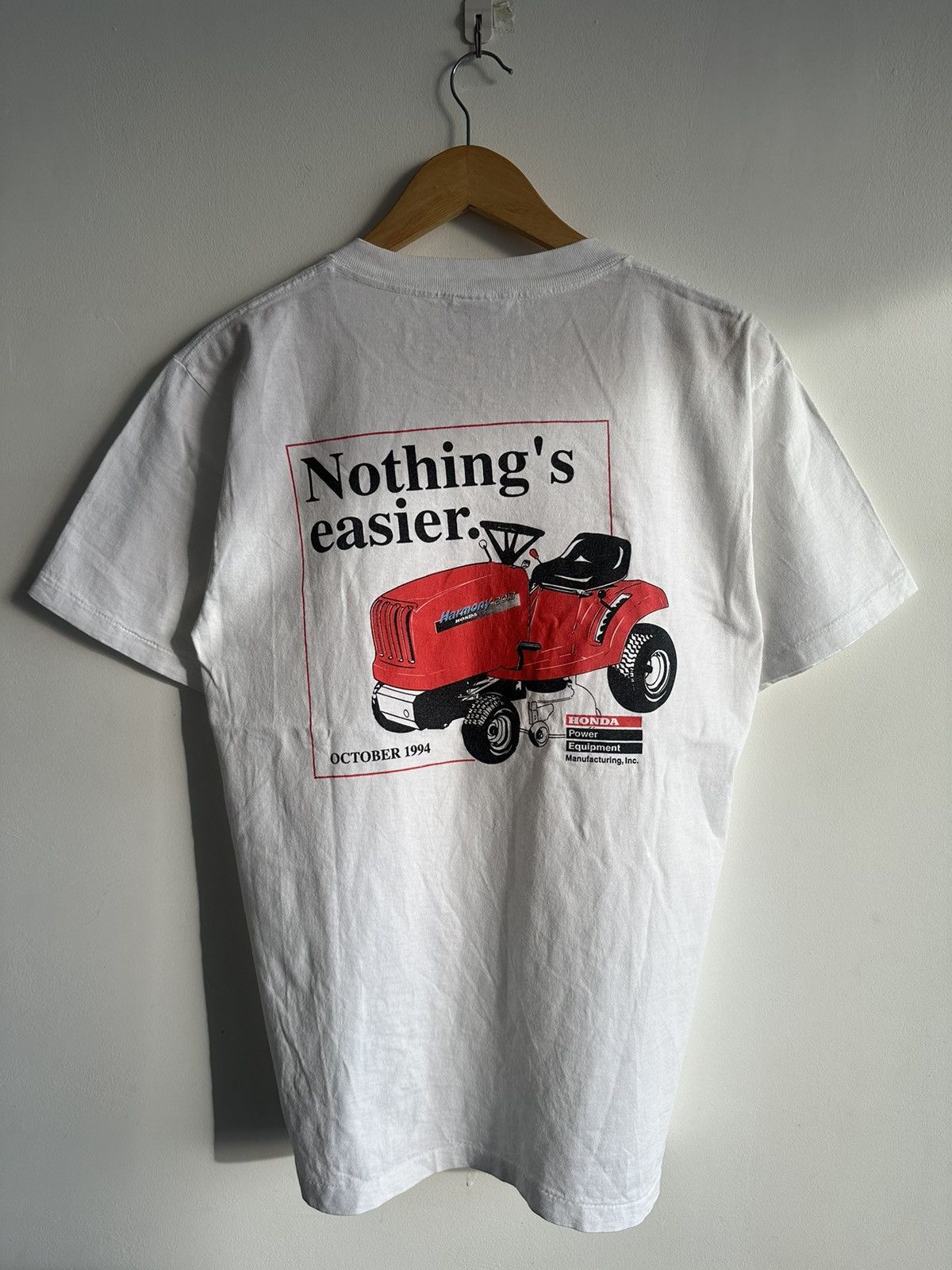 Honda × Vintage Vintage 90’s HONDA Nothing’s Easier USA RARE Tshirt Size US M / EU 48-50 / 2 - 3 Thumbnail
