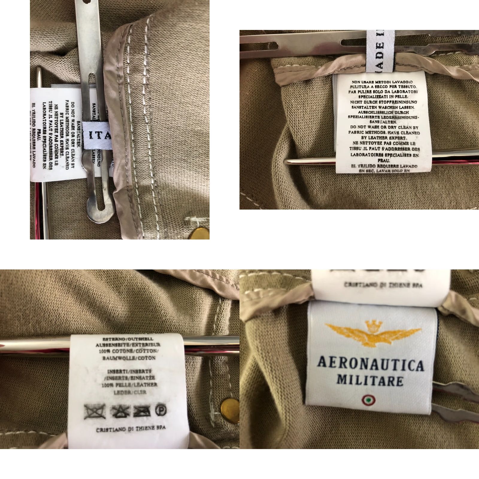 Aeronautica Militare Aeronautica Militare Blazer Shirt Womens 40 Khaki Cotton Single-Breasted Size S / US 4 / IT 40 - 10 Thumbnail
