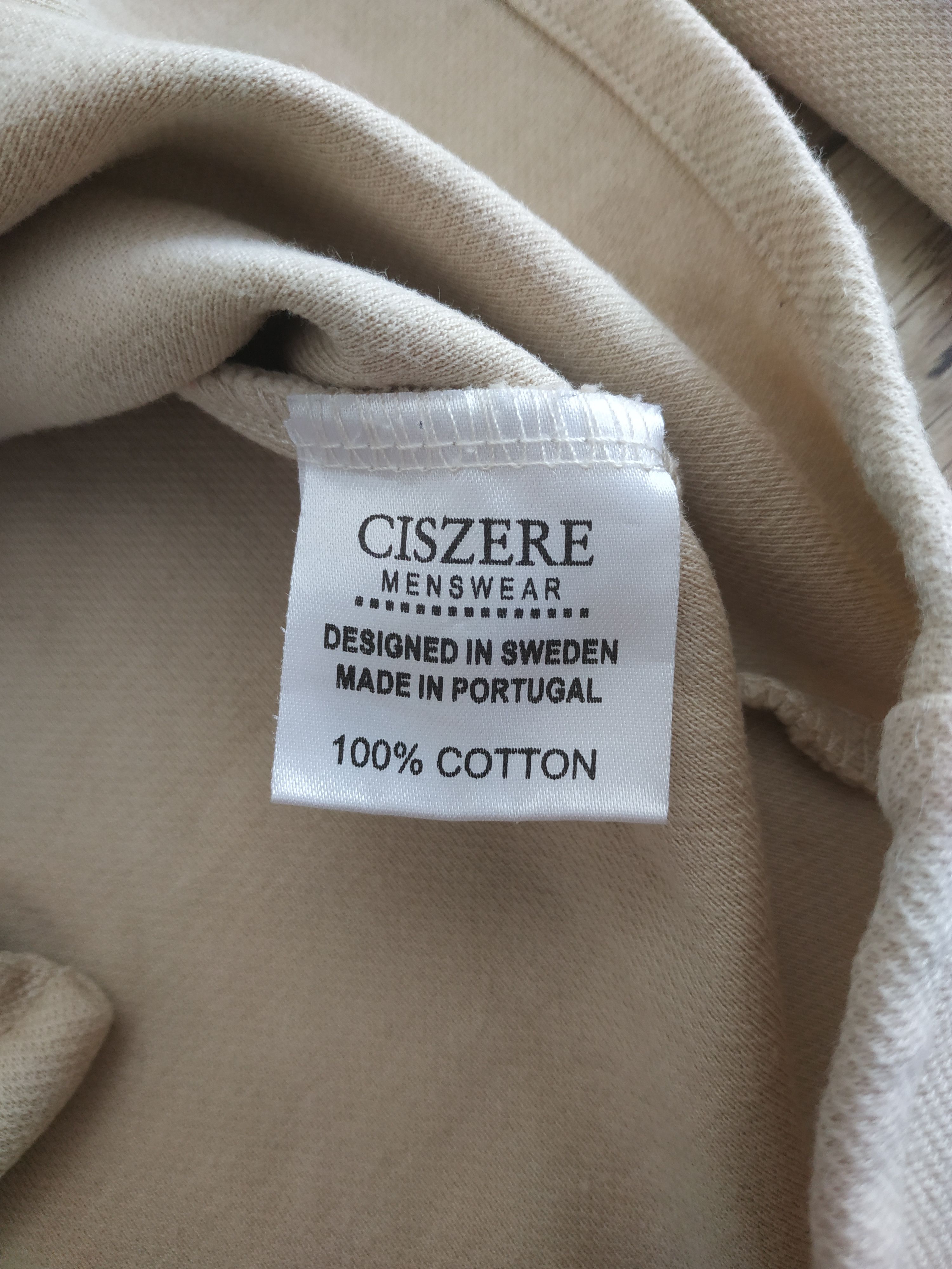 Designer CISZERE Beige Men's Button Up Shirt, s. SMALL Size US S / EU 44-46 / 1 - 10 Thumbnail