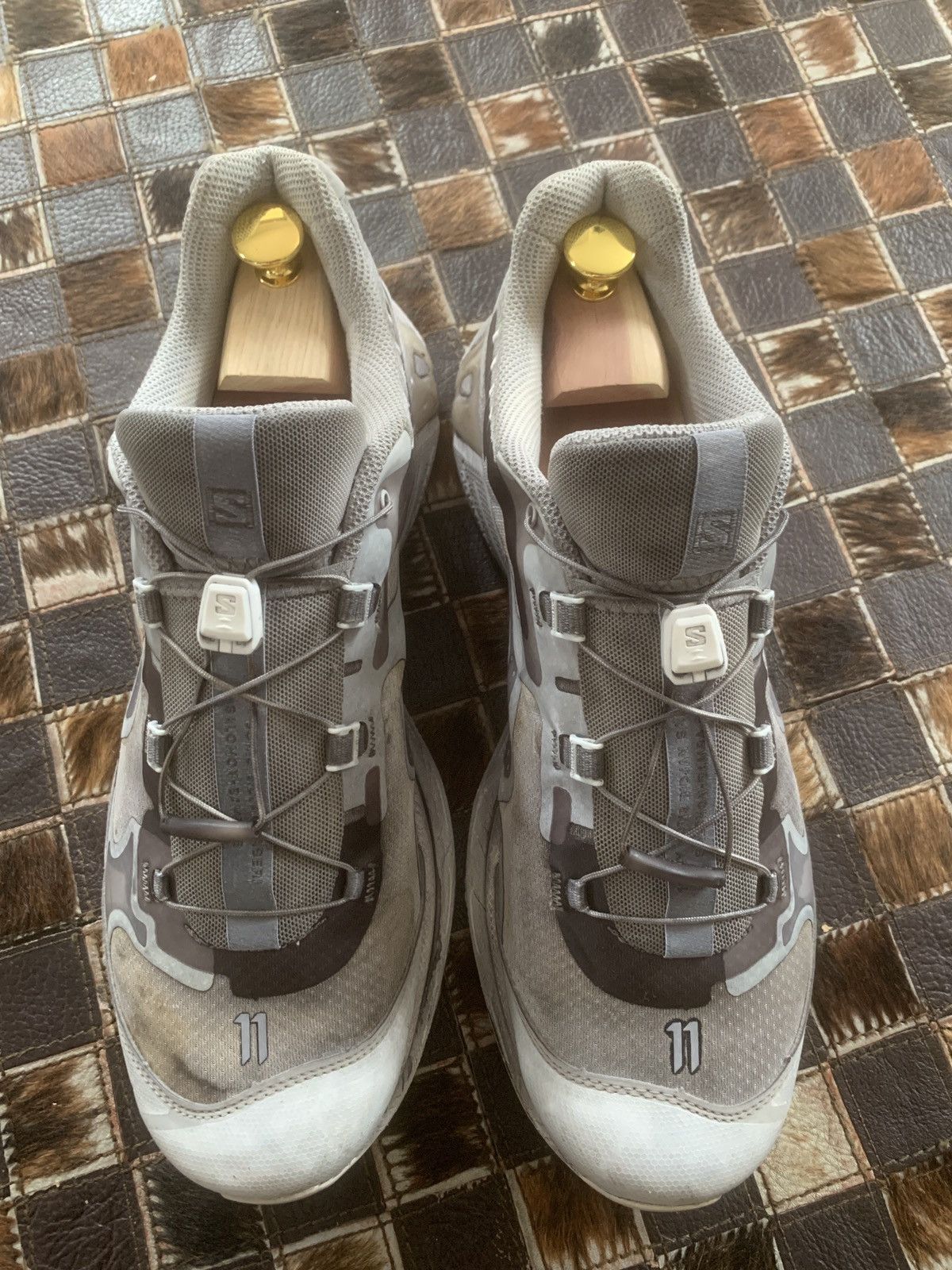 11 By Boris Bidjan Saberi Salomon Edition Bamba 5 Sneakers - Light Grey (Size 12) Size US 12 / EU 45 - 10 Thumbnail