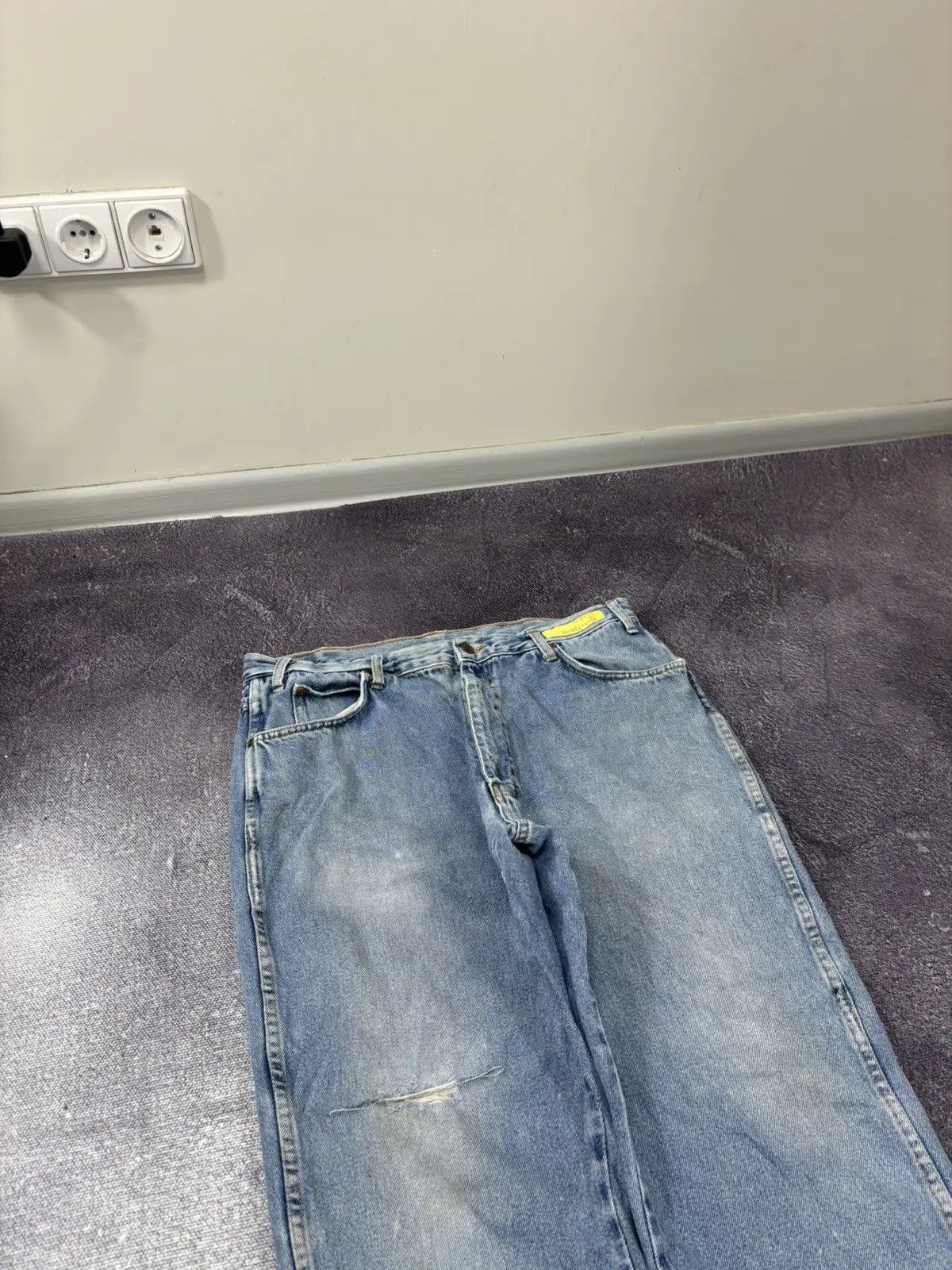Dickies × Vintage Vintage Dickies Faded Washed Light Blue Denim Baggy Jeans Size US 38 / EU 54 - 8 Thumbnail