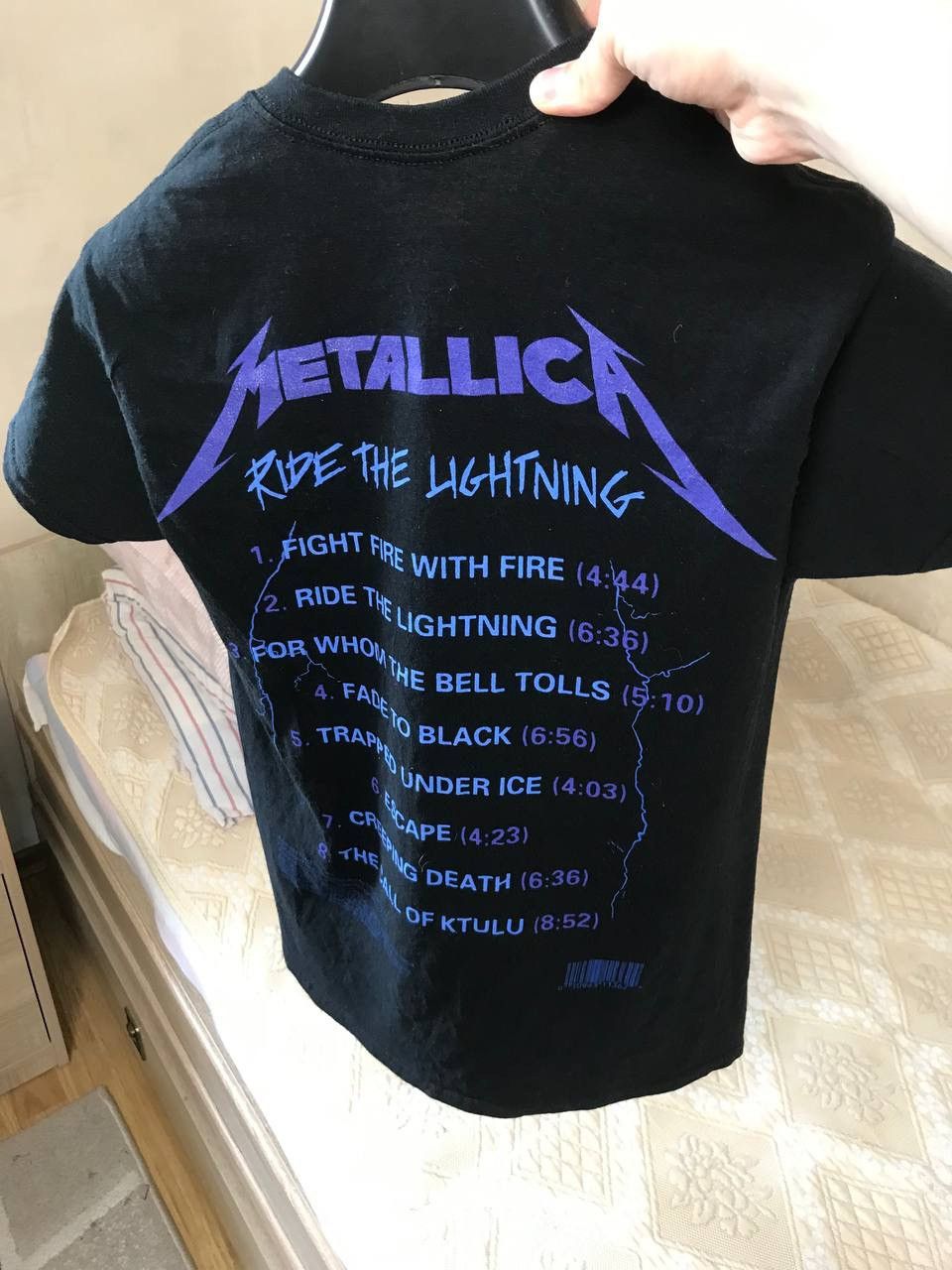 Metallica 🔥 Metallica 2017 Ride The Lightning Album T Shirt Metal Band Size US S / EU 44-46 / 1 - 8 Thumbnail