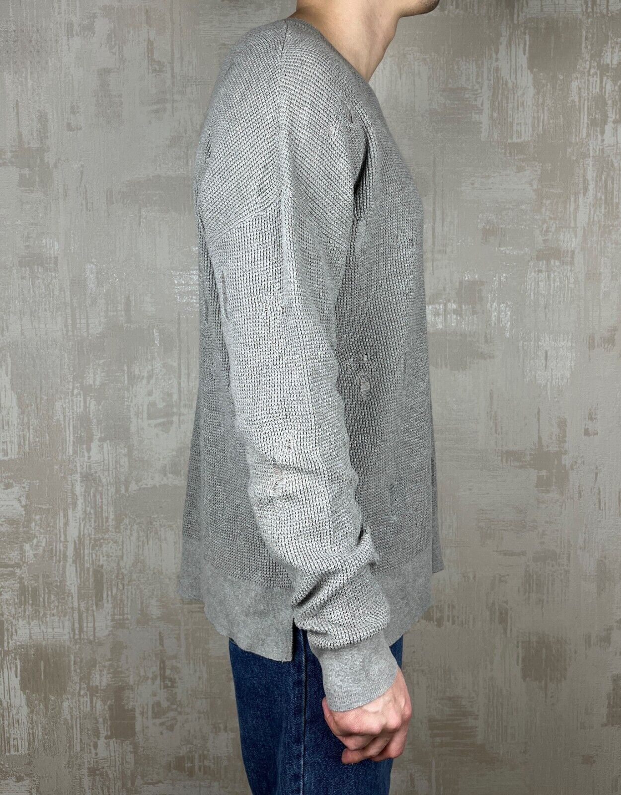 Allsaints AllSaints Forram Long Sleeve Distressed Sweater Oversized Size US L / EU 52-54 / 3 - 9 Thumbnail