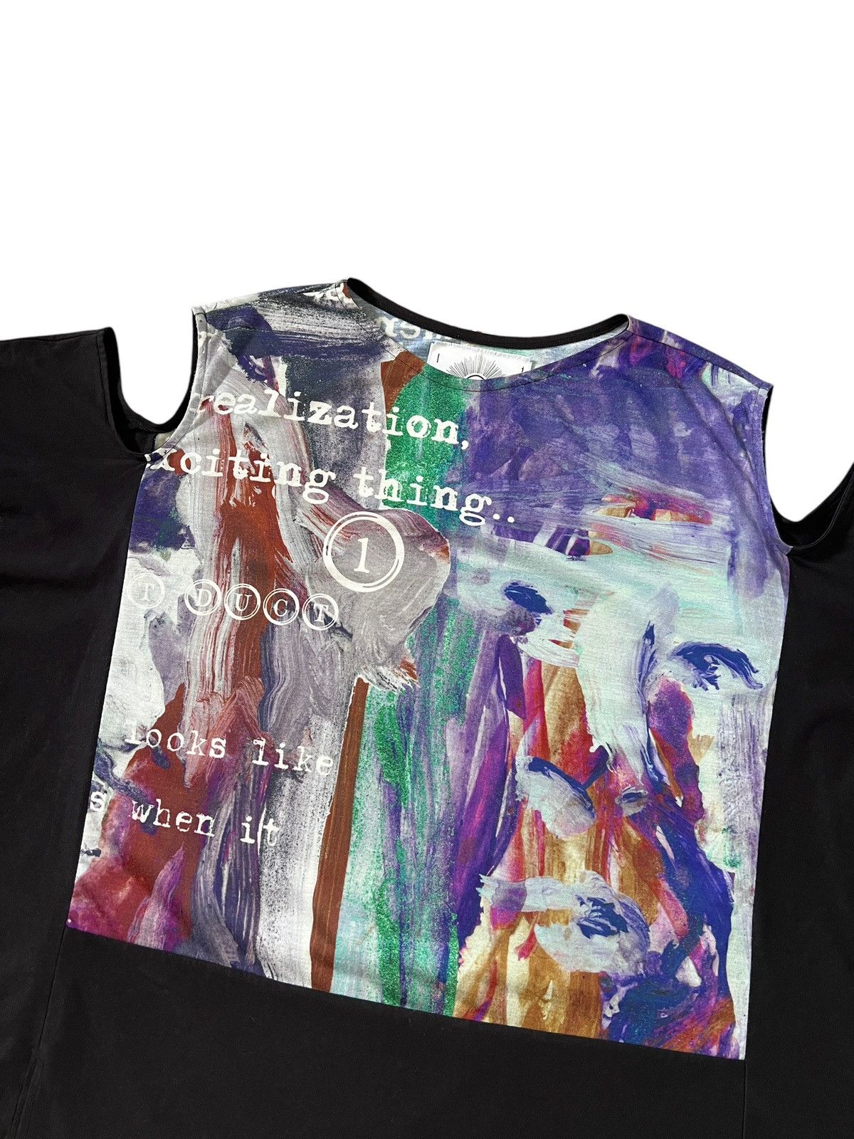 Japanese Brand Lilith Art Duct 🇯🇵 Rebuilt Off Shoulder Art Printed Shirt Size US L / EU 52-54 / 3 - 2 Thumbnail