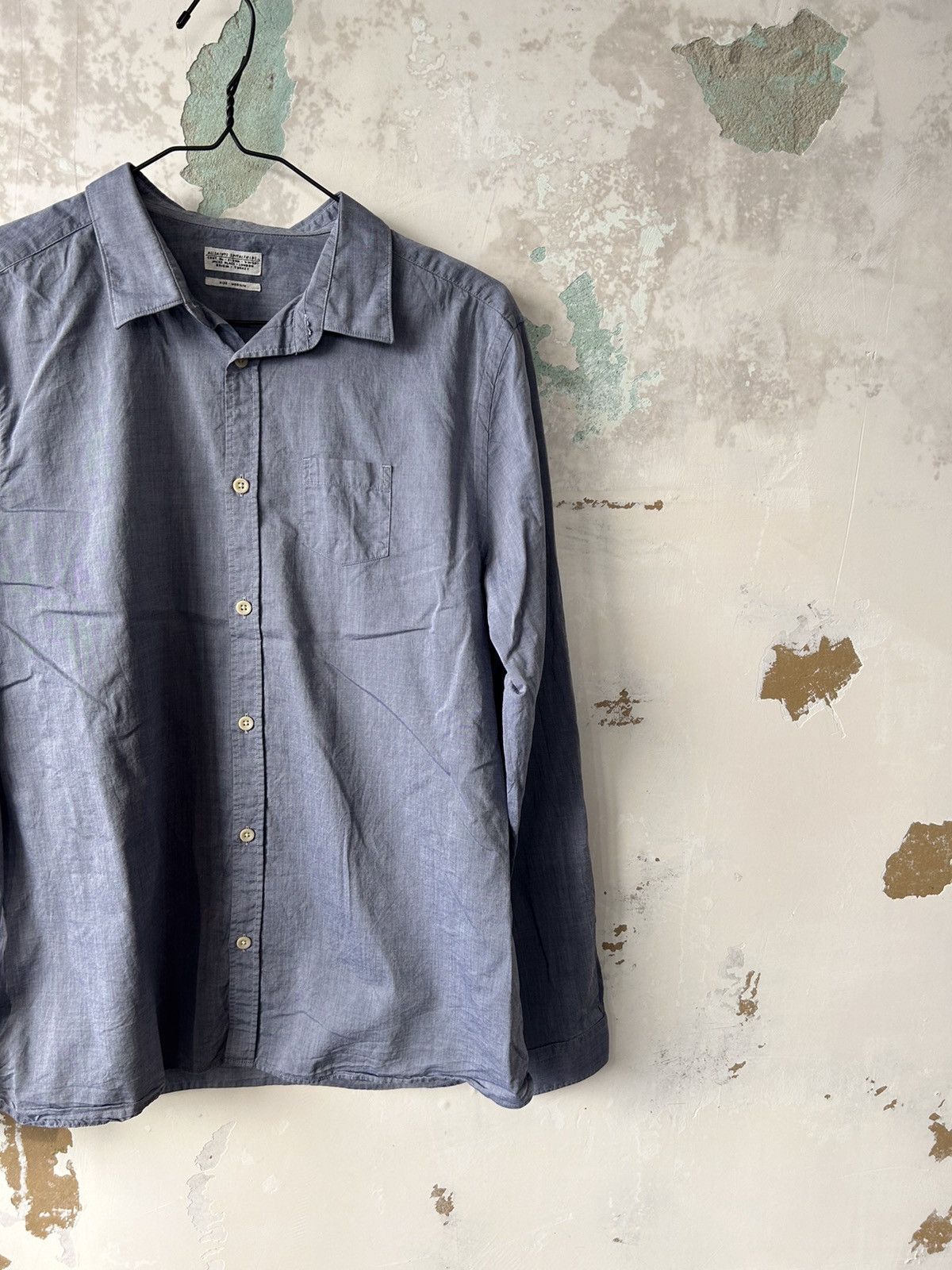 Allsaints × Vintage ALL SAINTS Shirt Long Sleeve Cotton Size US M / EU 48-50 / 2 - 2 Thumbnail