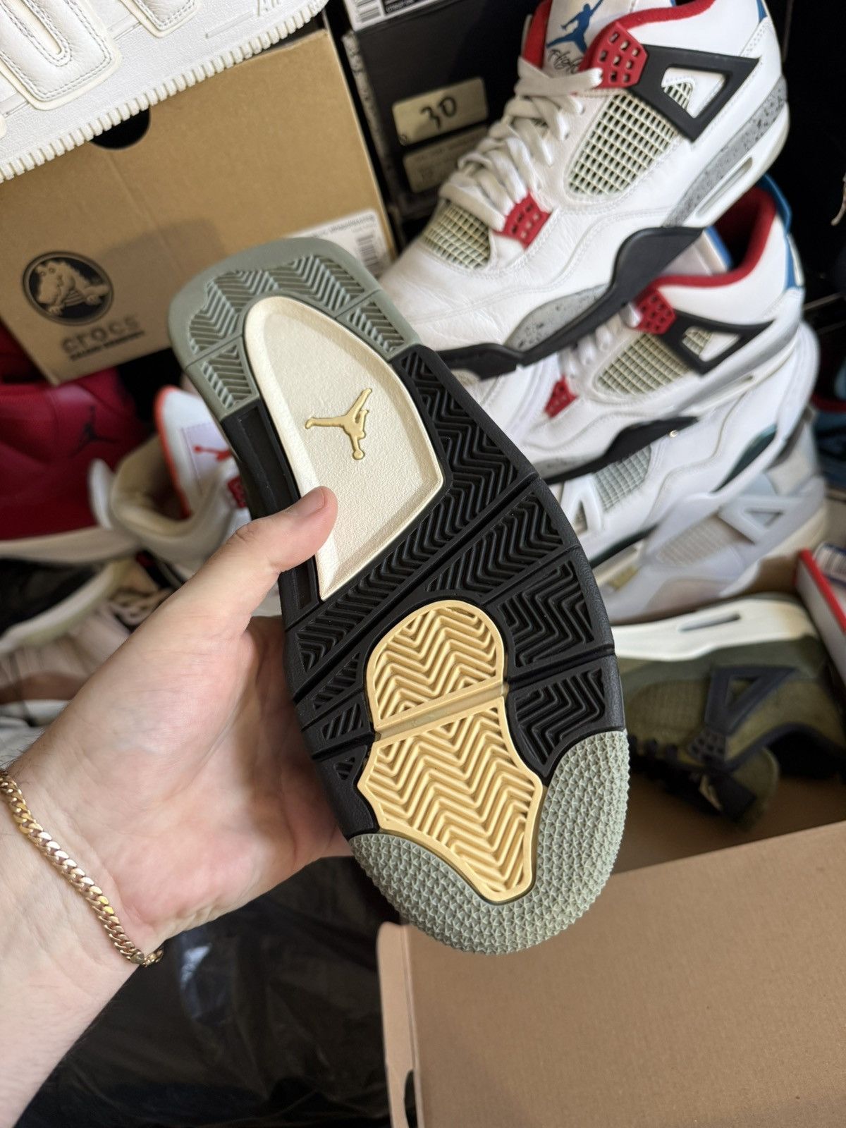 Jordan Brand Jordan retro 4 craft olive sz 9 Size US 9 / EU 42 - 5 Thumbnail
