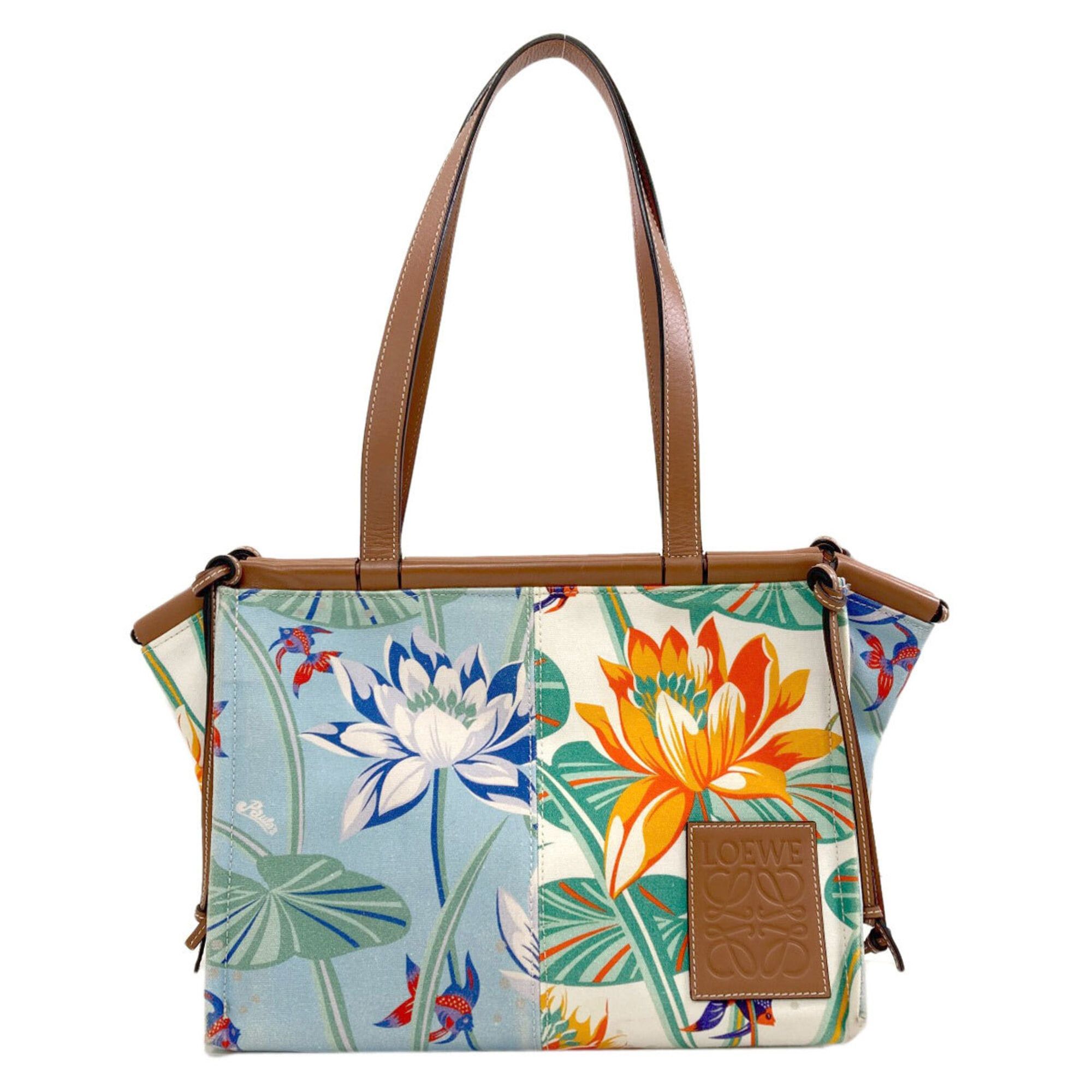 Loewe Loewe Paula's Ibiza Cushion Tote Bag, Canvas/Leather, Women's Size ONE SIZE - 1 Thumbnail