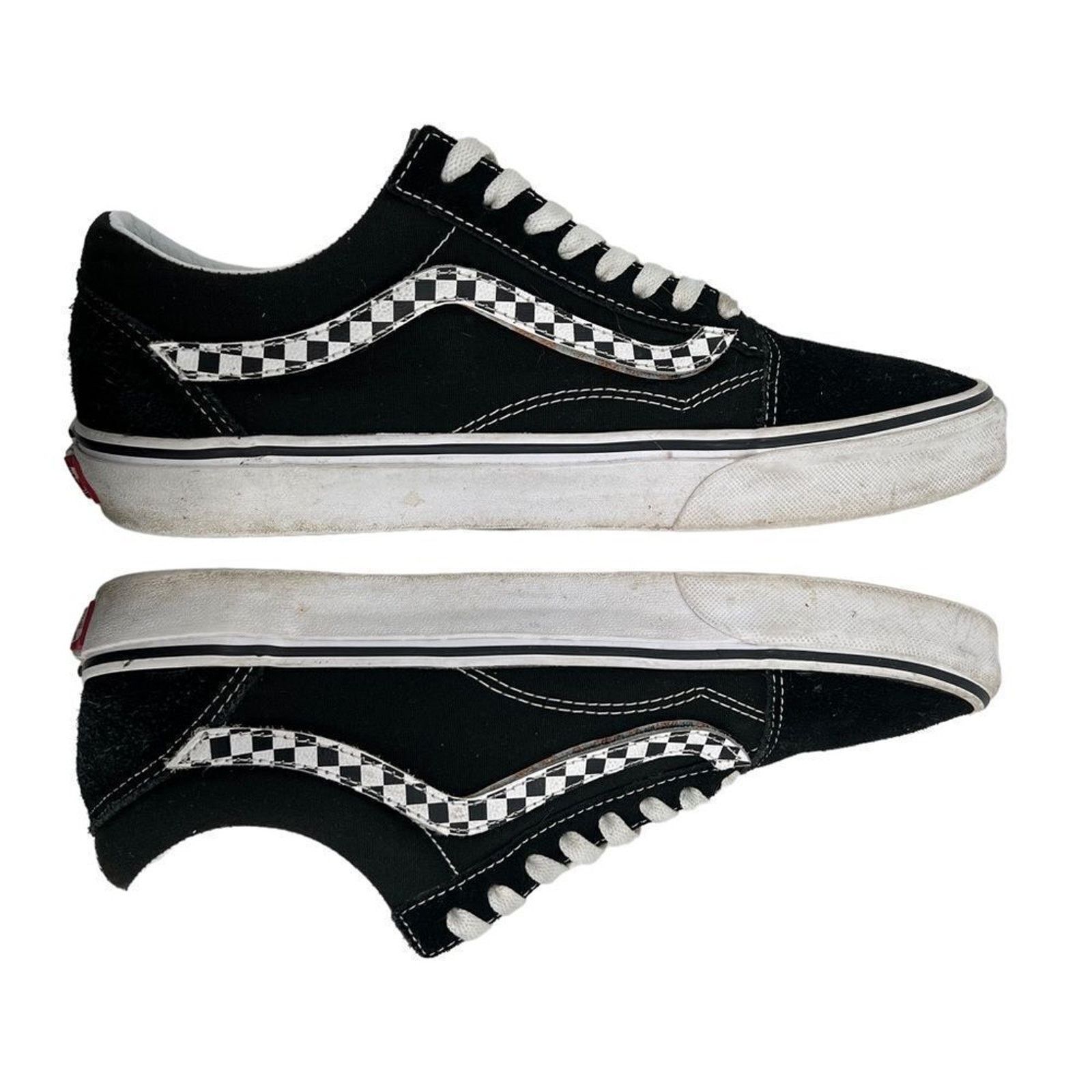 Vans Vans Old Skool Black & White Checkered Jazz Stripes Size US 10.5 / EU 43-44 - 6 Thumbnail
