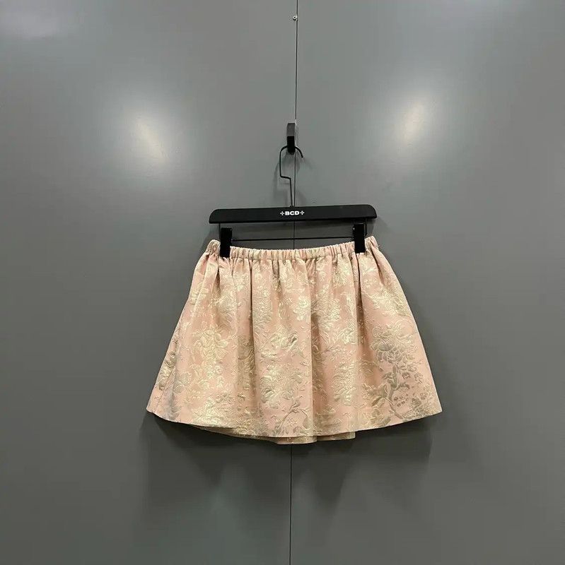 Miu Miu Miu Miu Pink Cotton Summer Mini Skirt 0089 Size 26" / US 2 / IT 38 - 1 Thumbnail