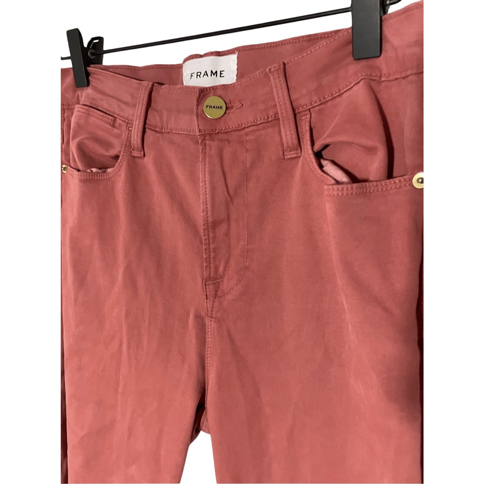 Frame FRAME Le High Skinny Jeans Rosewood Pink Sz 28 Size 28" / US 6 / IT 42 - 5 Thumbnail