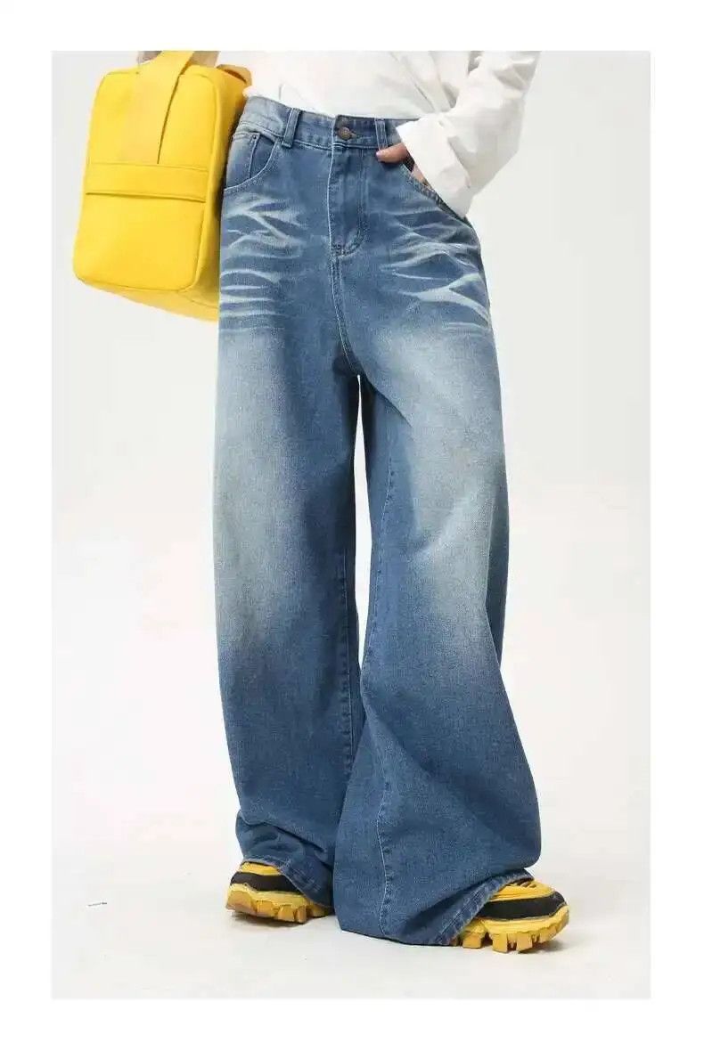Japanese Brand Wide Leg Baggy Jeans Denim Size US 34 / EU 50 - 8 Thumbnail