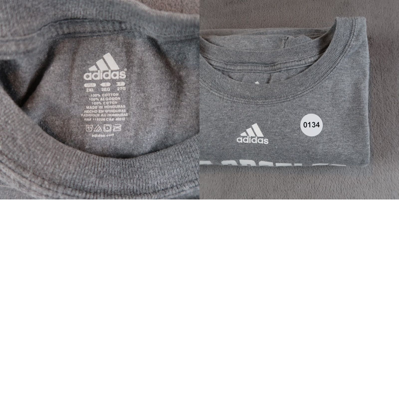 Adidas Adidas Los Angeles Lakers T Shirt Men 2XL Gray Basketball Kobe Graphic Print Crew Neck Shirt Size US XXL / EU 58 / 5 - 8 Thumbnail