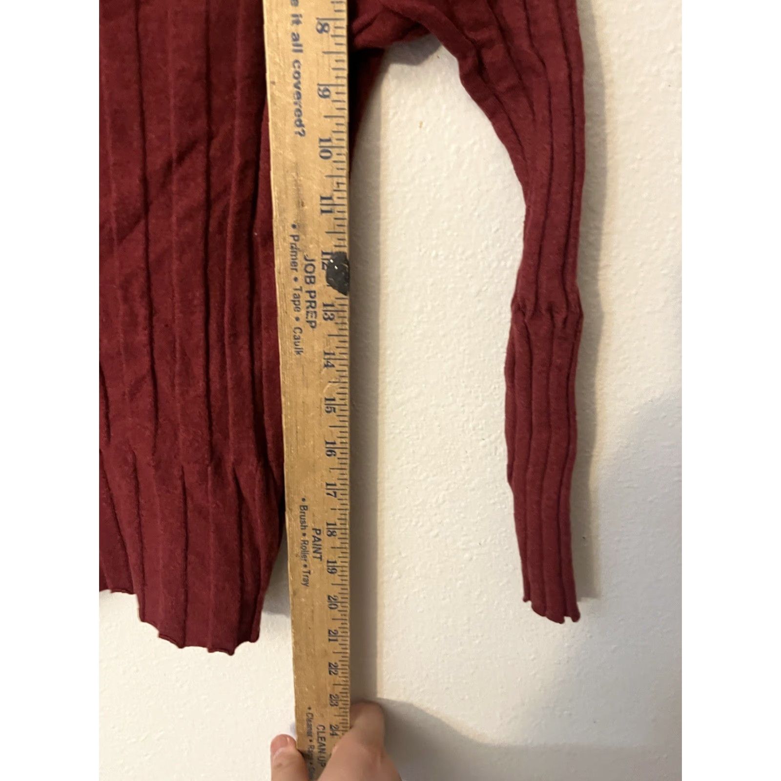 J.Crew J.CREW Sweater Women M V-Neck Pullover Ribbed Knit Burgundy Solid Womens Size M / US 6-8 / IT 42-44 - 4 Thumbnail