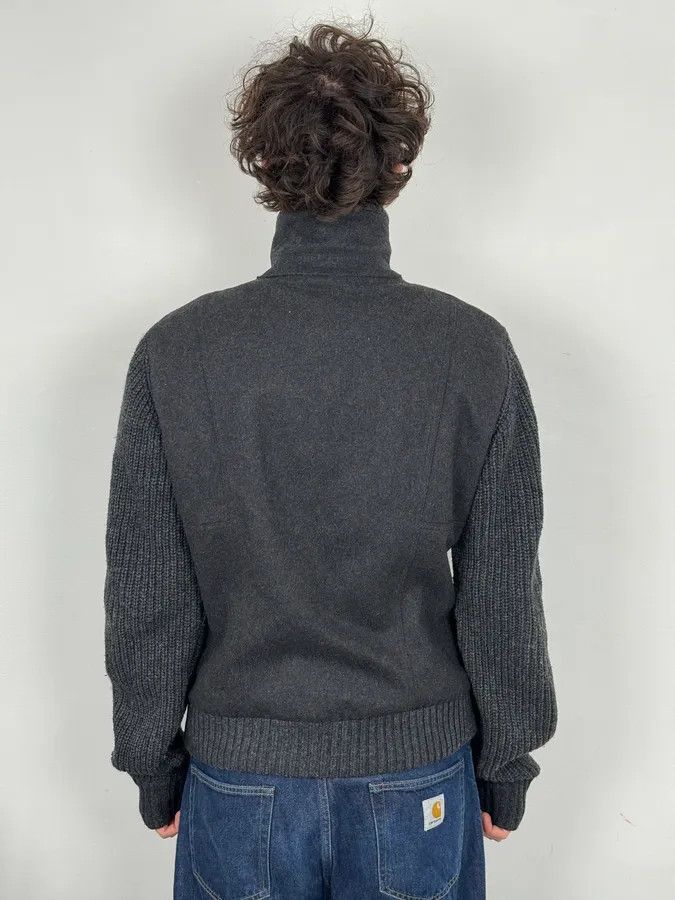 Dolce & Gabbana AW2009 Dolce & Gabbana Grey Wool Knit Collar Jacket Size US L / EU 52-54 / 3 - 3 Thumbnail