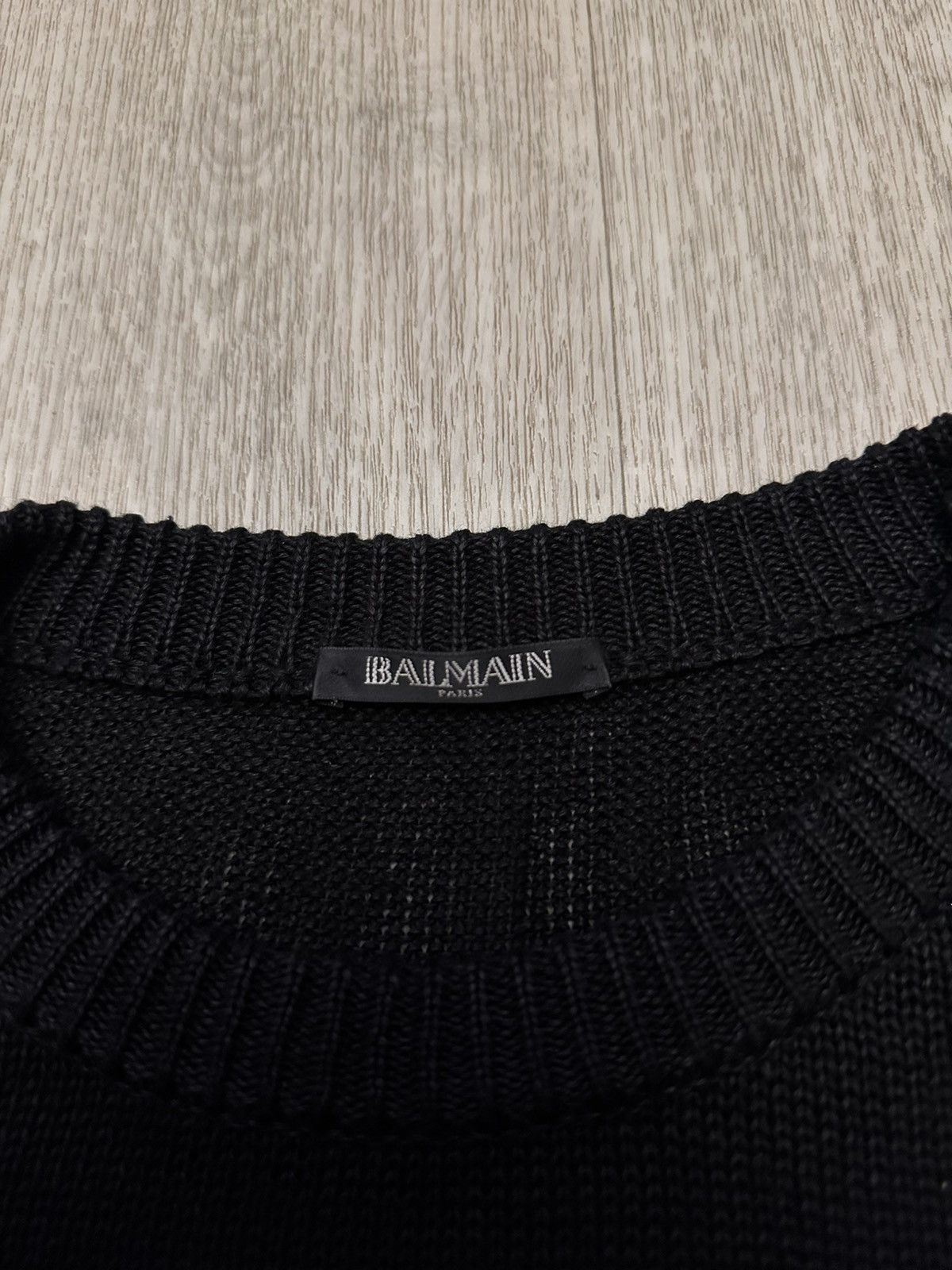 Balmain Balmain Black Sweater Mens Size US XL / EU 56 / 4 - 3 Thumbnail